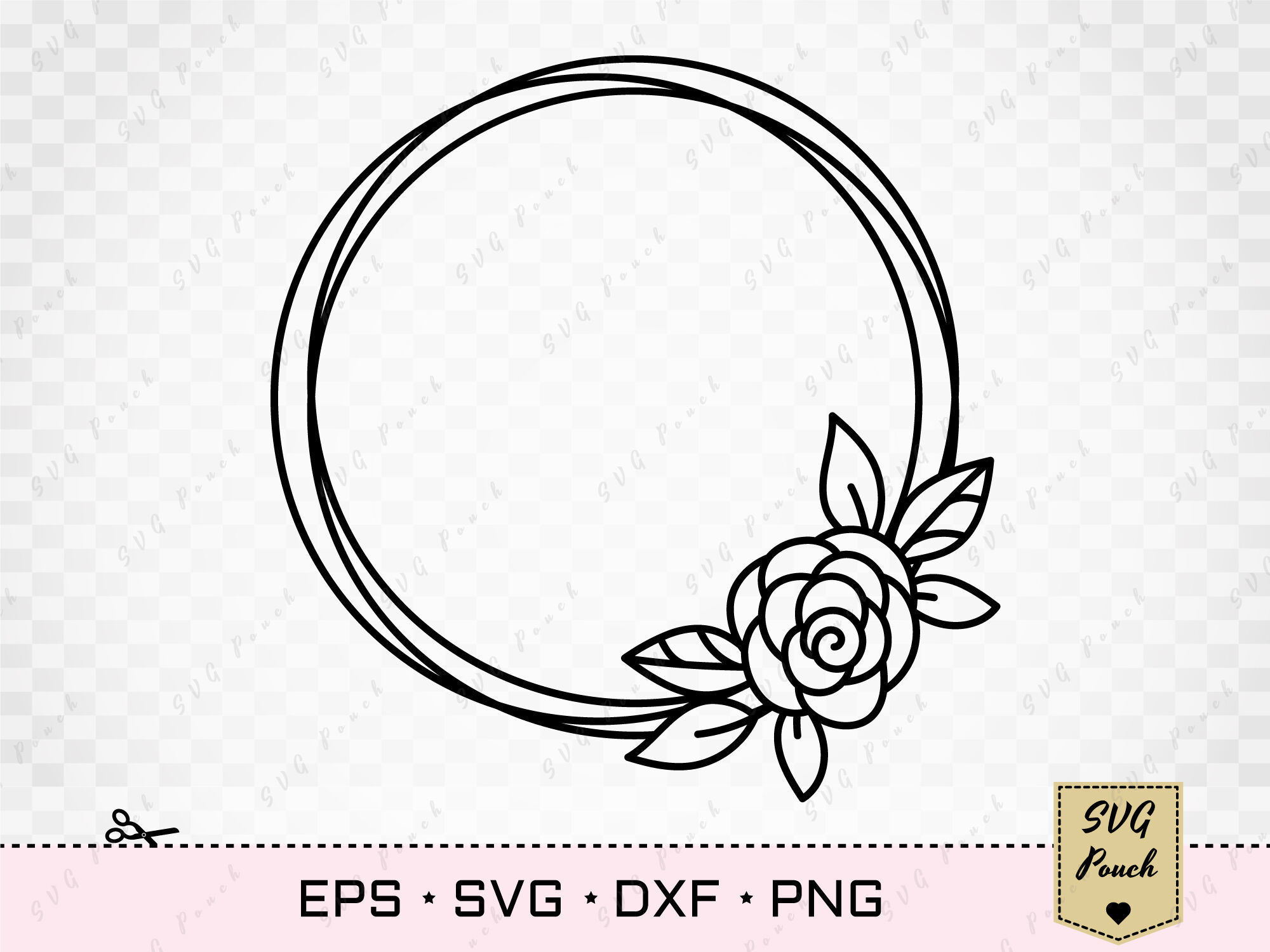 Download Floral Wreath Svg By Svgpouch Thehungryjpeg Com