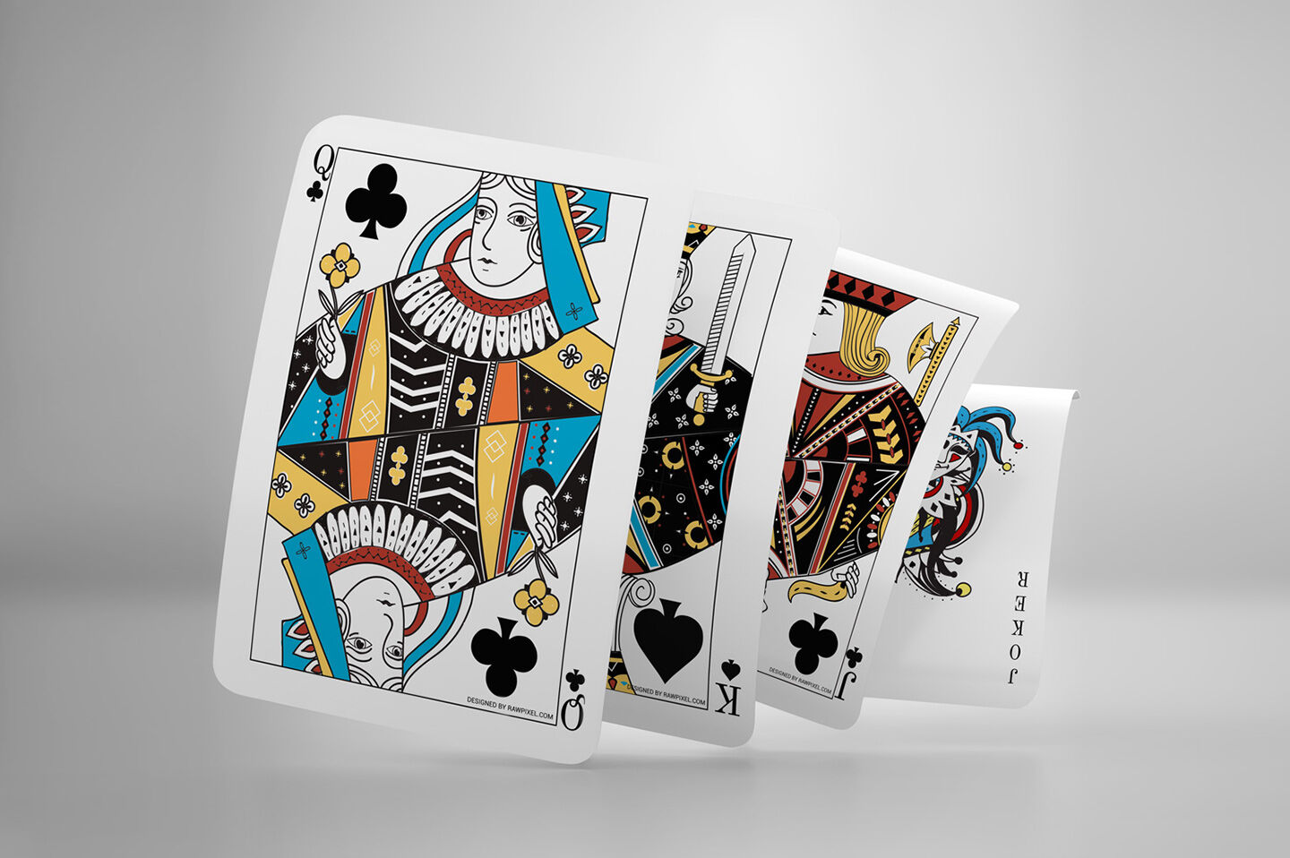 Playing Card Mockup By Pixelica21 | TheHungryJPEG.com