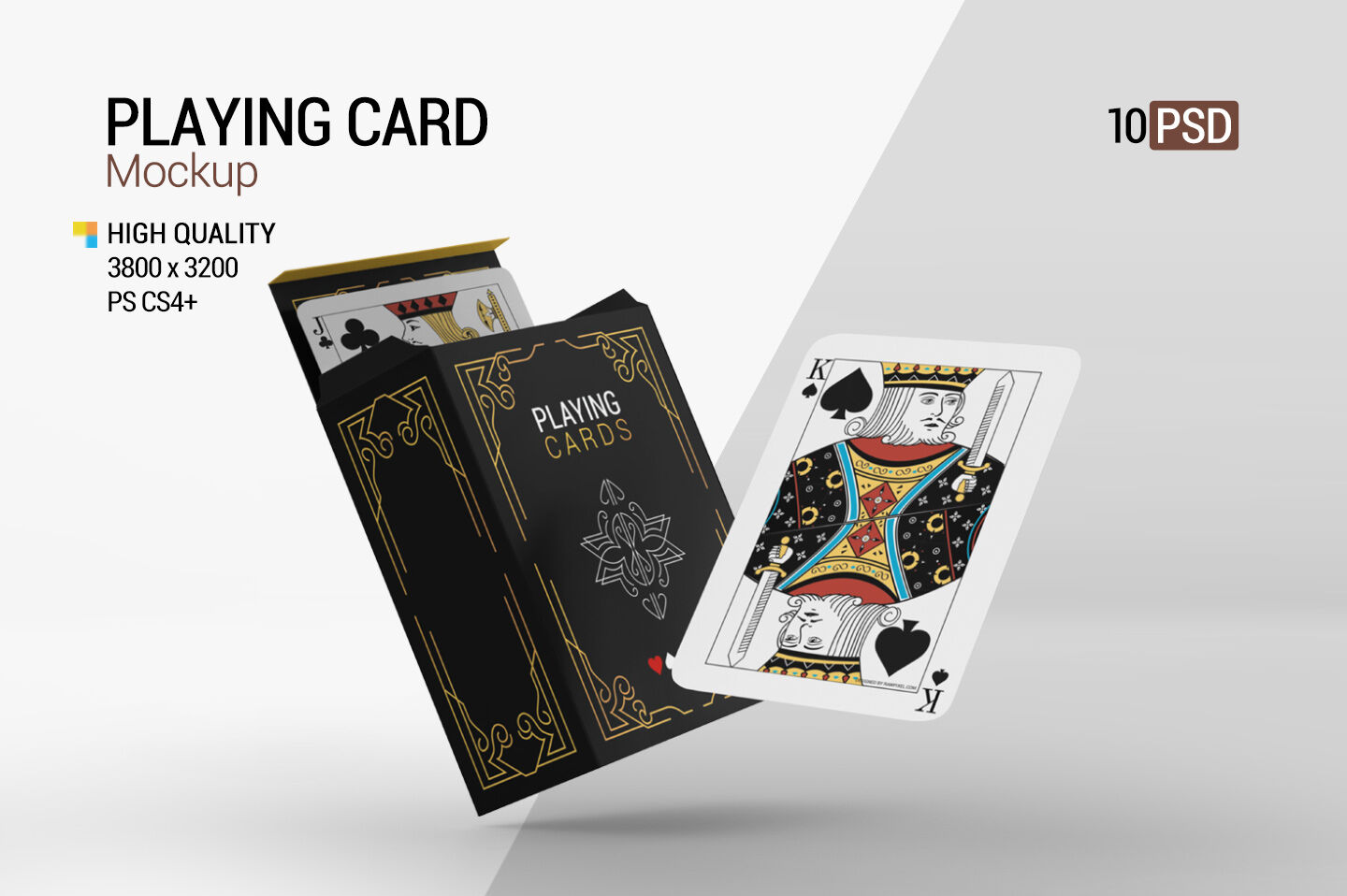 Download Playing Card Mockup By Pixelica21 Thehungryjpeg Com