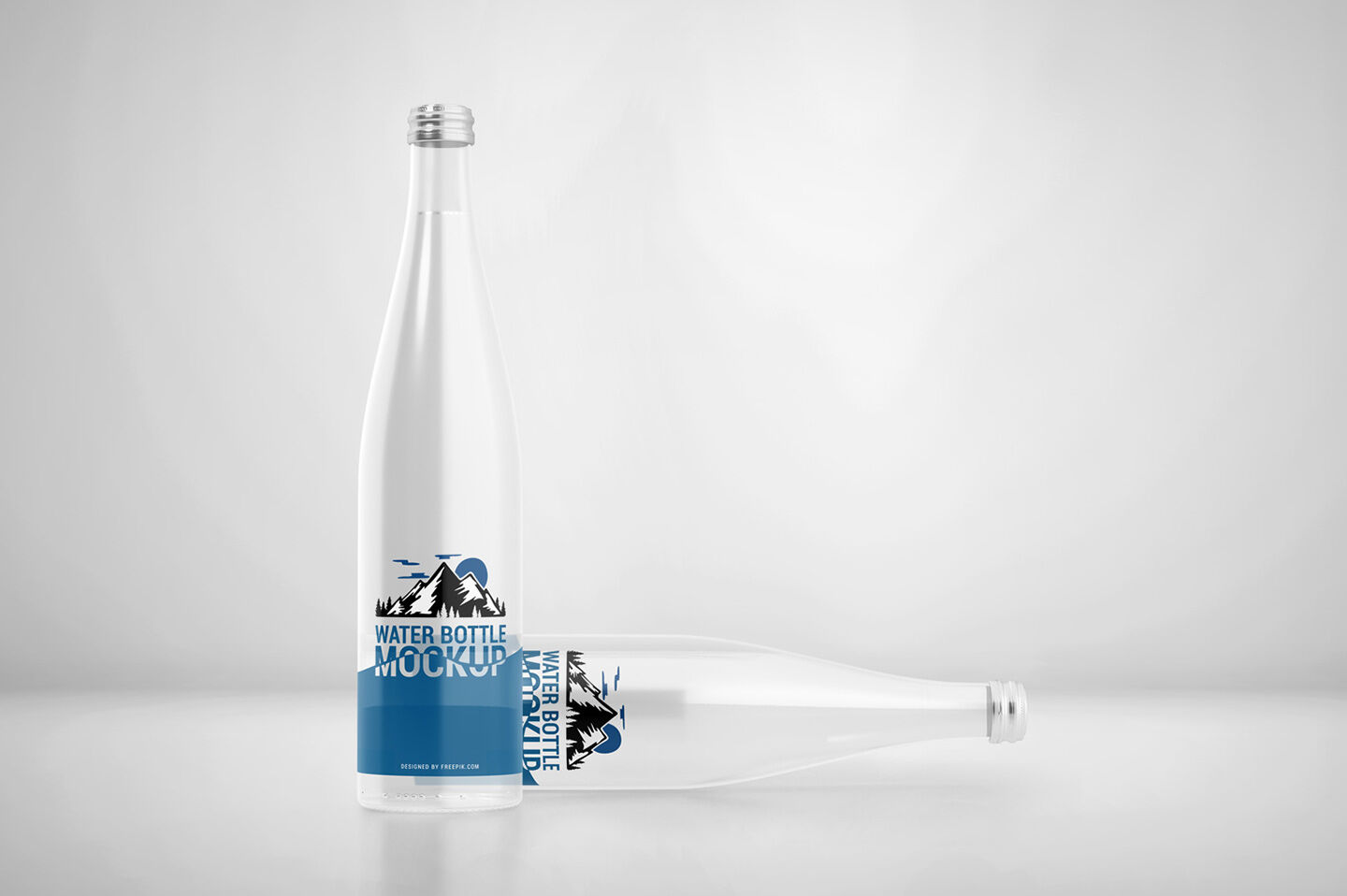 Onzuiver Vleugels huilen Glass Water Bottle Mockup By Pixelica21 | TheHungryJPEG