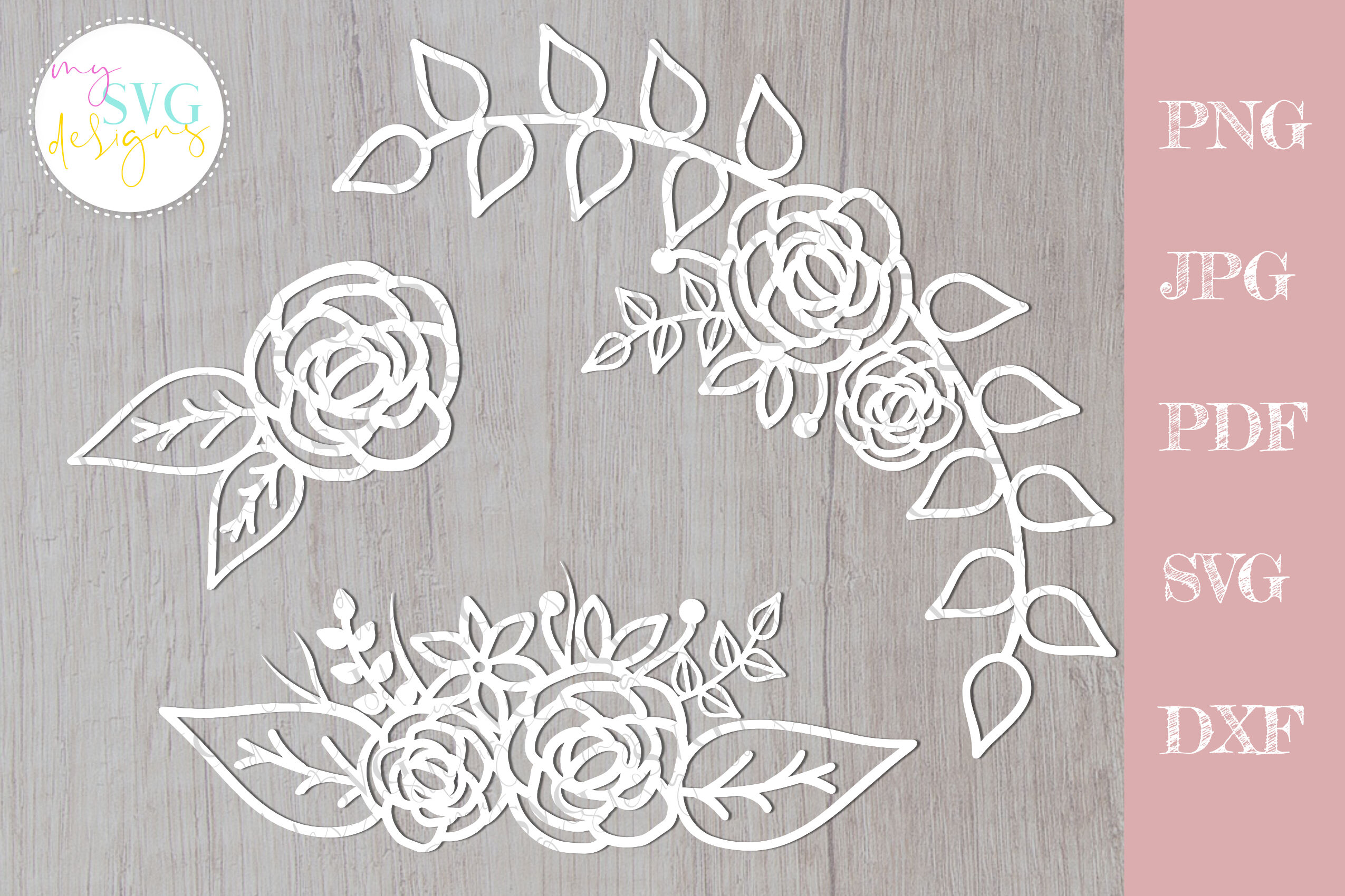 Free Free 280 Silhouette Flower Border Svg Free SVG PNG EPS DXF File