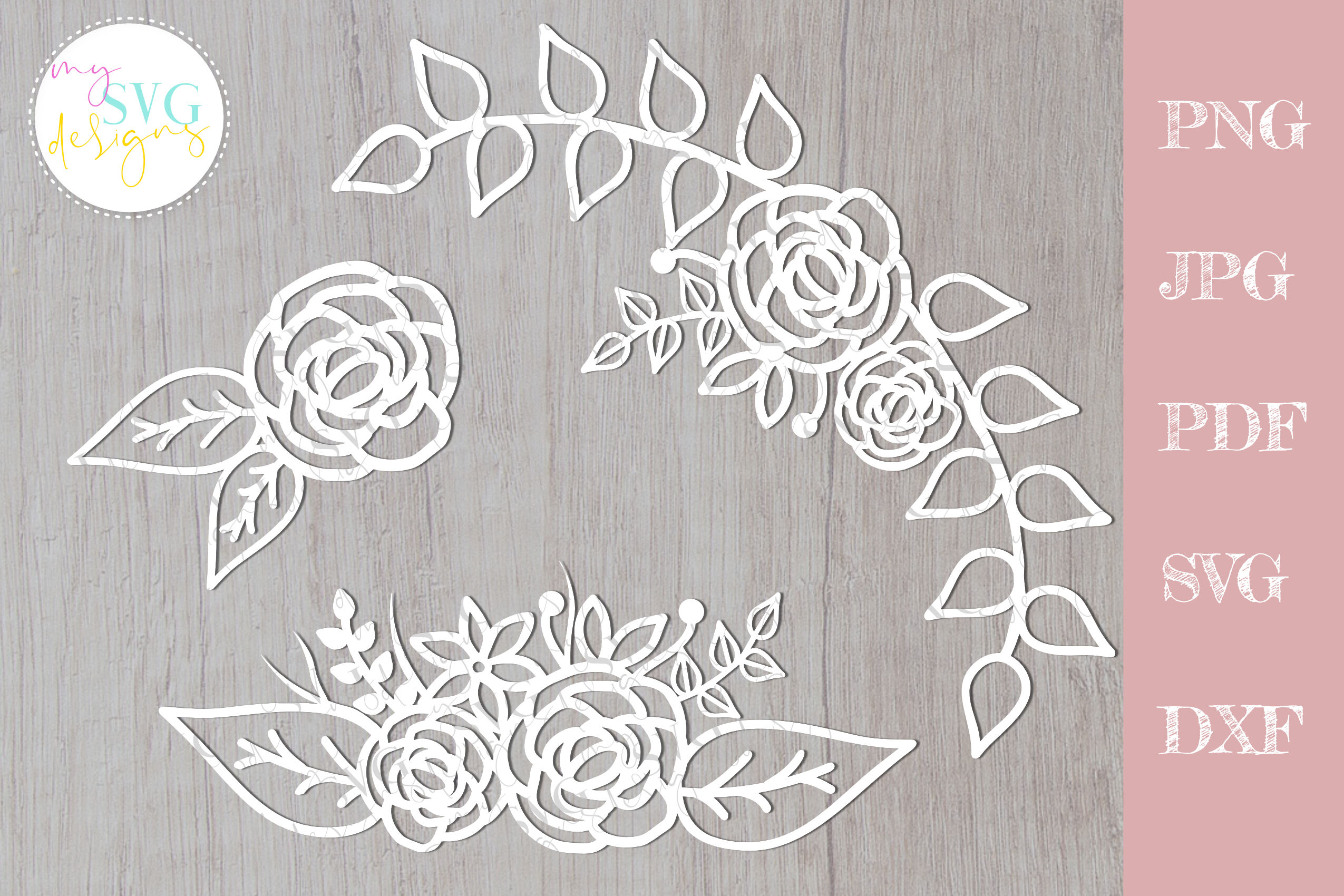 Download Flower Svg, Rose Svg, Flower Border Svg, flower bouquets ...