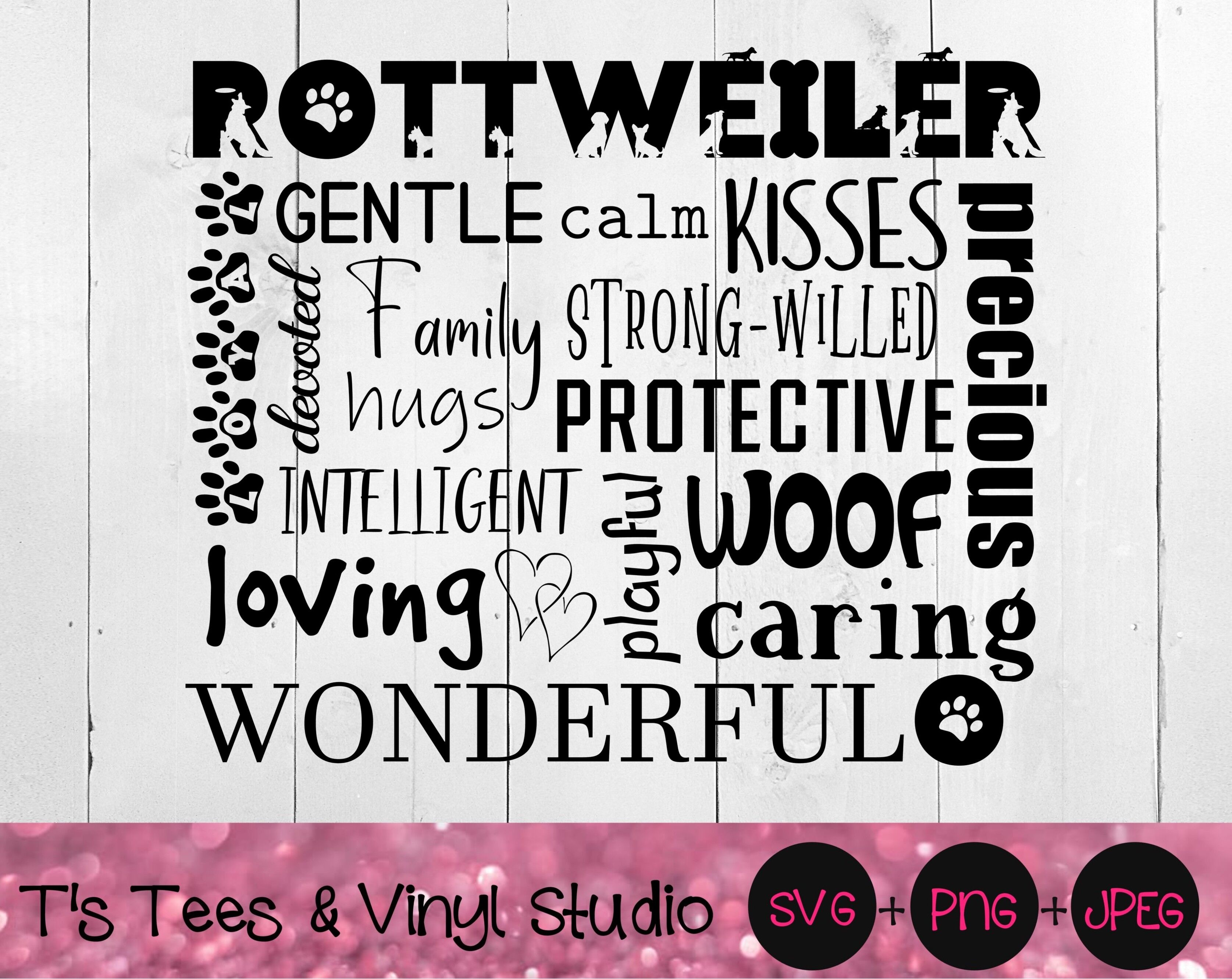 Download Rottweiler Subway Art Graphic Svg Word Collage Rottie Svg Rott Svg By T S Tees Vinyl Studio Thehungryjpeg Com