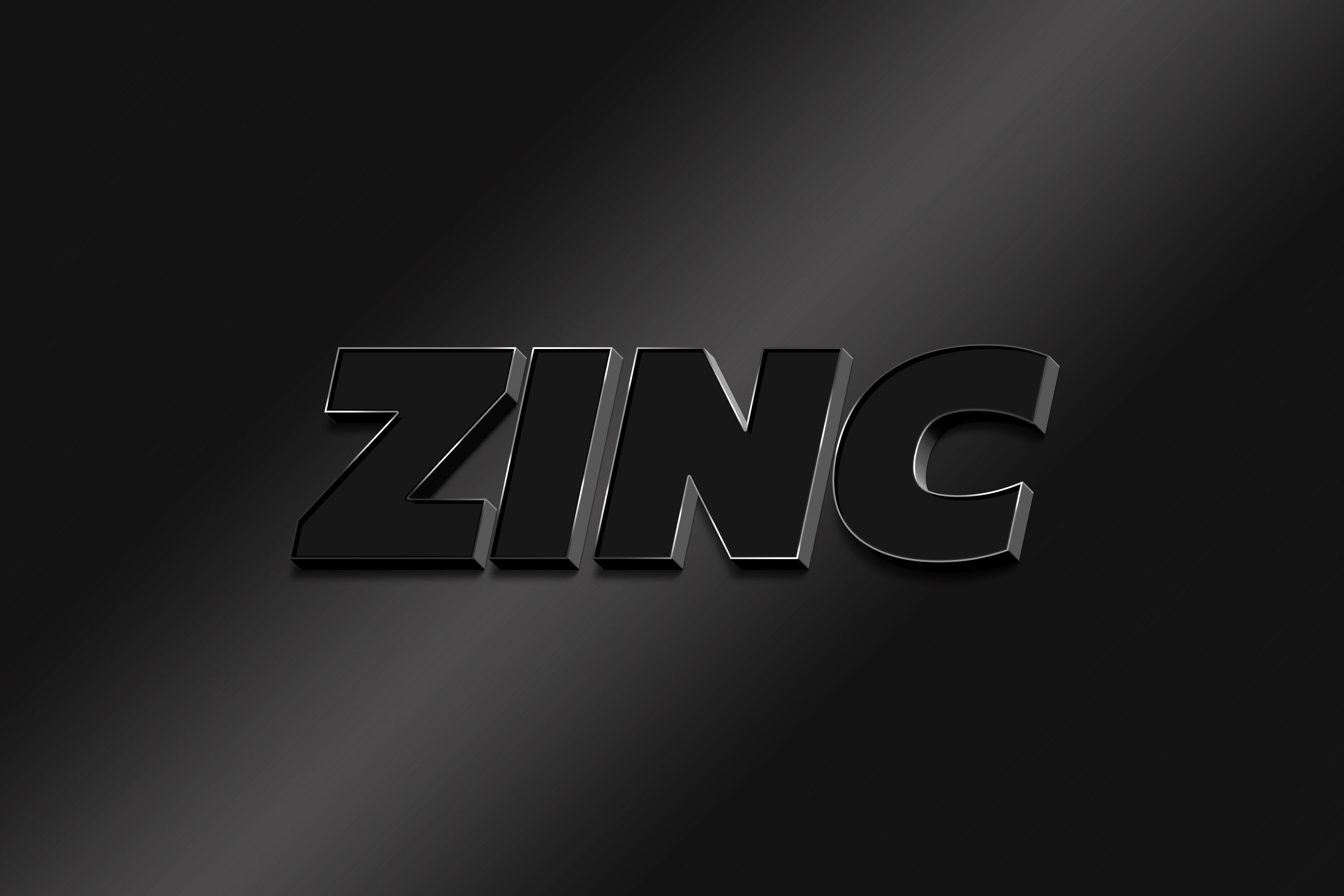 Zinc 3d Text Style Effect Psd By Handriwork Thehungryjpeg Com