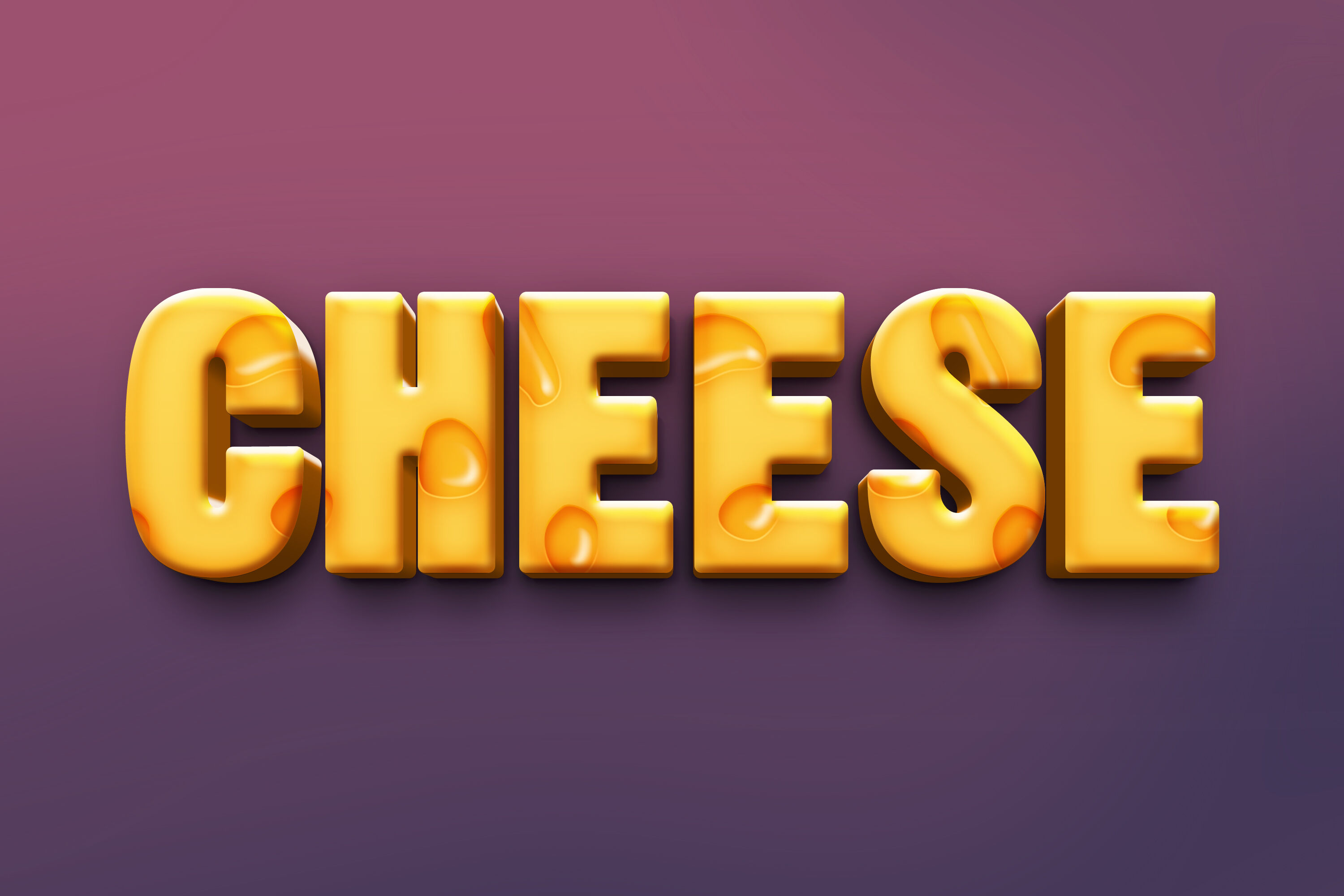 Download Cheese 3d Text Style Effect Psd By Handriwork Thehungryjpeg Com