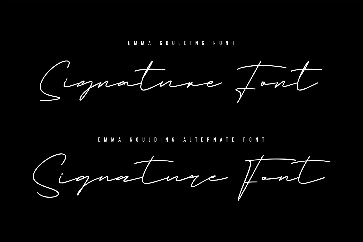 Emma Goulding Signature Collection Script Font By Maulana Creative Thehungryjpeg Com