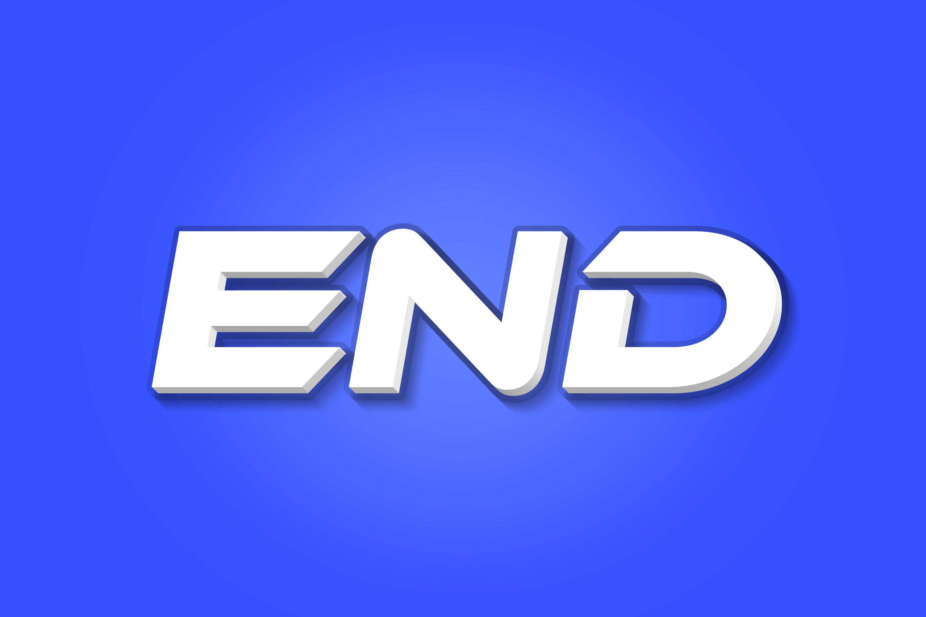 End 3d Text Style Effect Psd By Handriwork Thehungryjpeg Com
