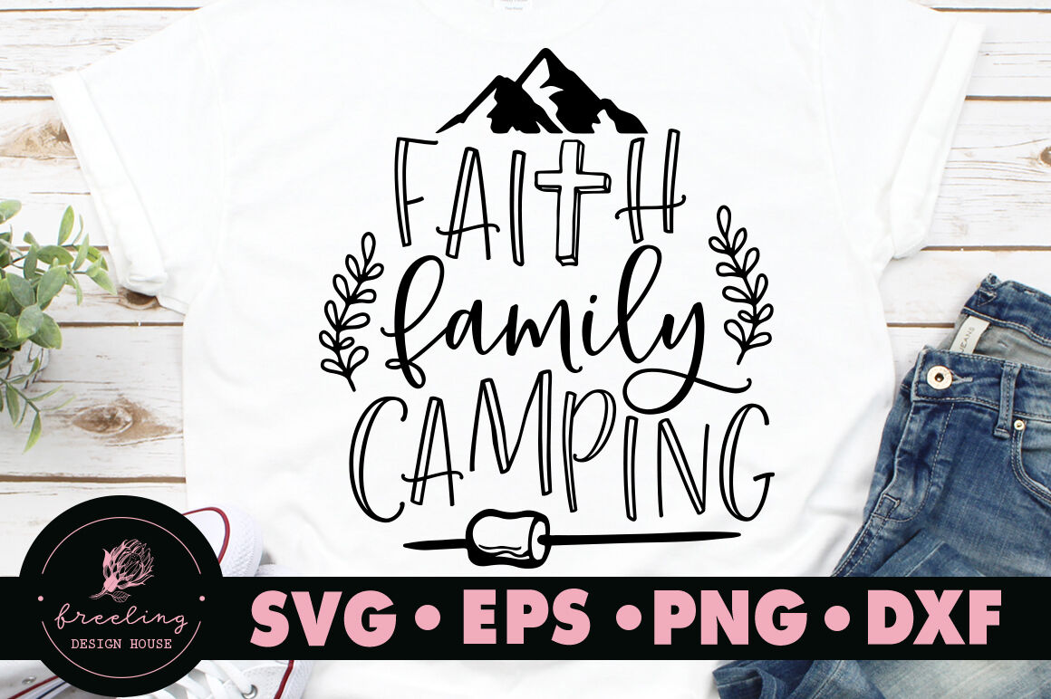 Download Faith Family Camping Svg By Freeling Design House Thehungryjpeg Com PSD Mockup Templates