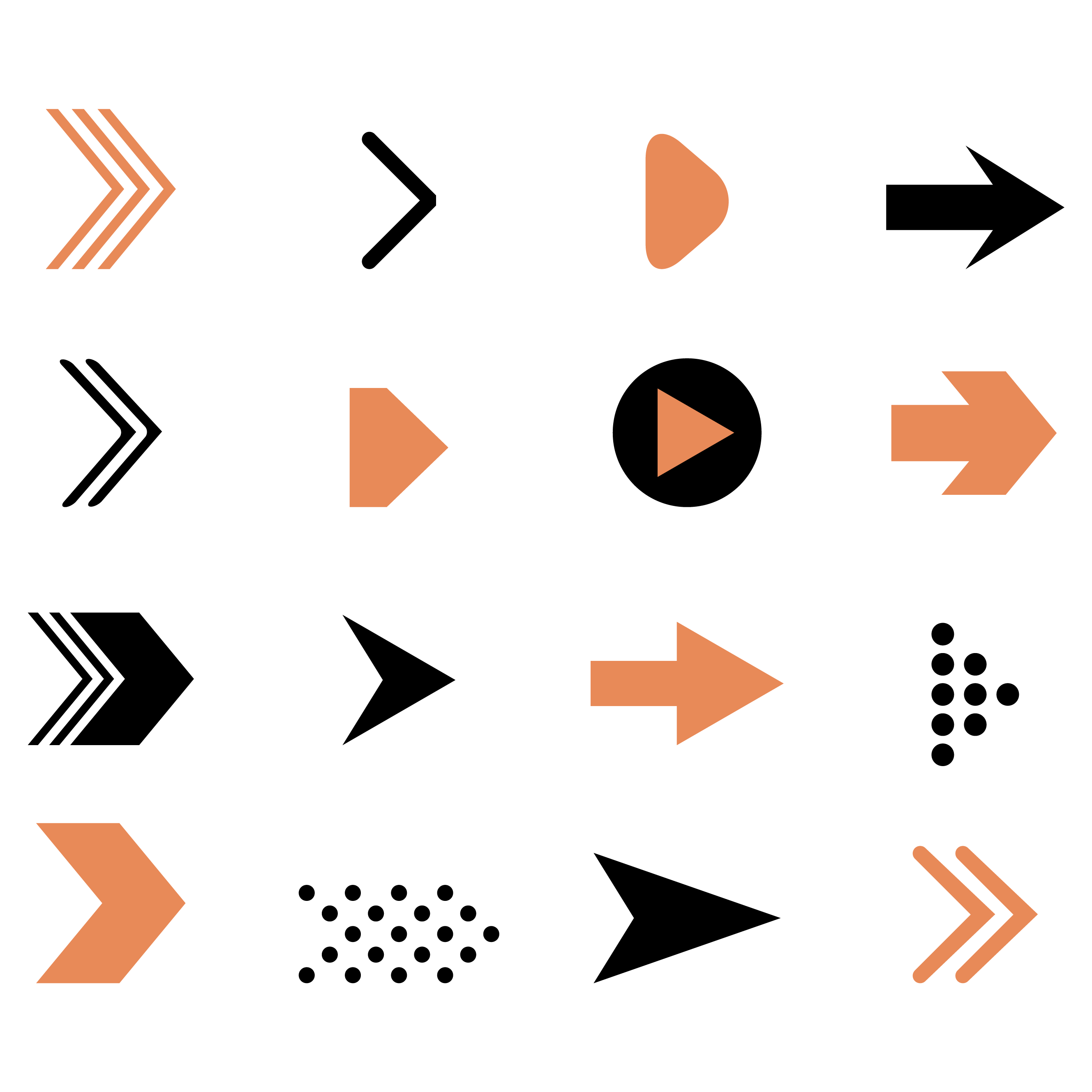 Arrow collection direction, pointer. Vector set of arrow cursor By