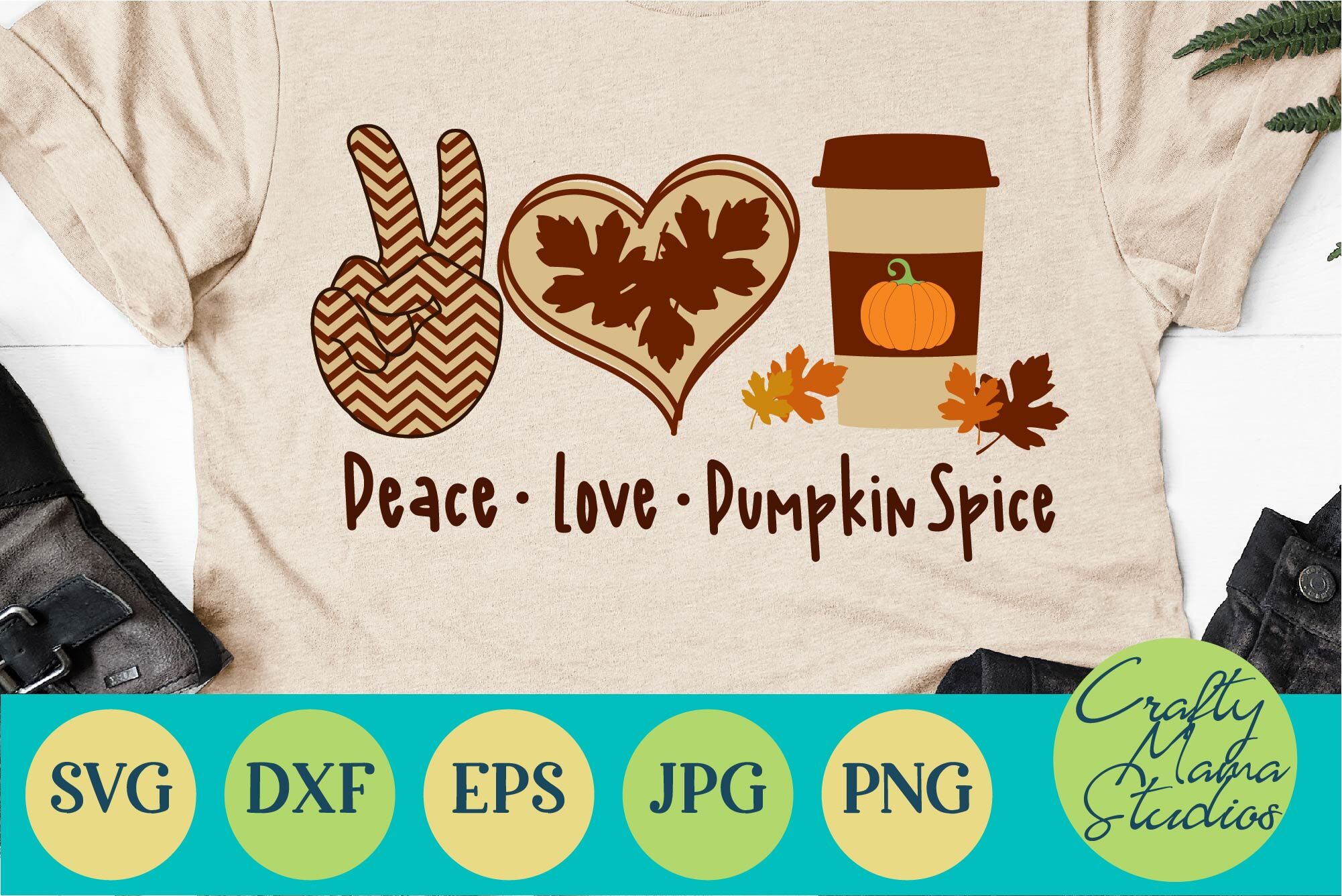 Peace Love Pumpkin Spice Svg, Fall Svg, Pumpkin Svg By ...