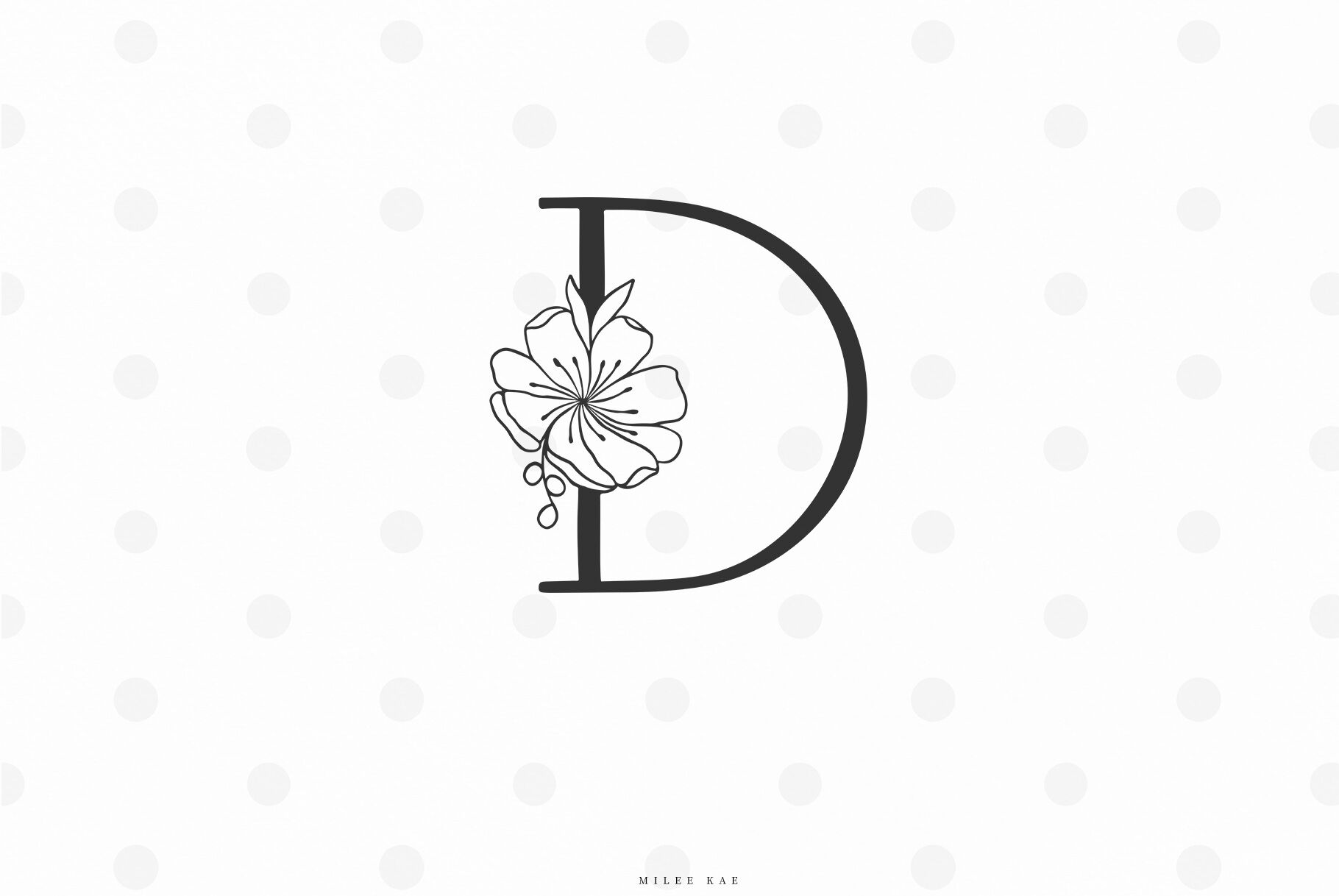 Download Floral Letter Svg Cut File By Mileekae Thehungryjpeg Com PSD Mockup Templates