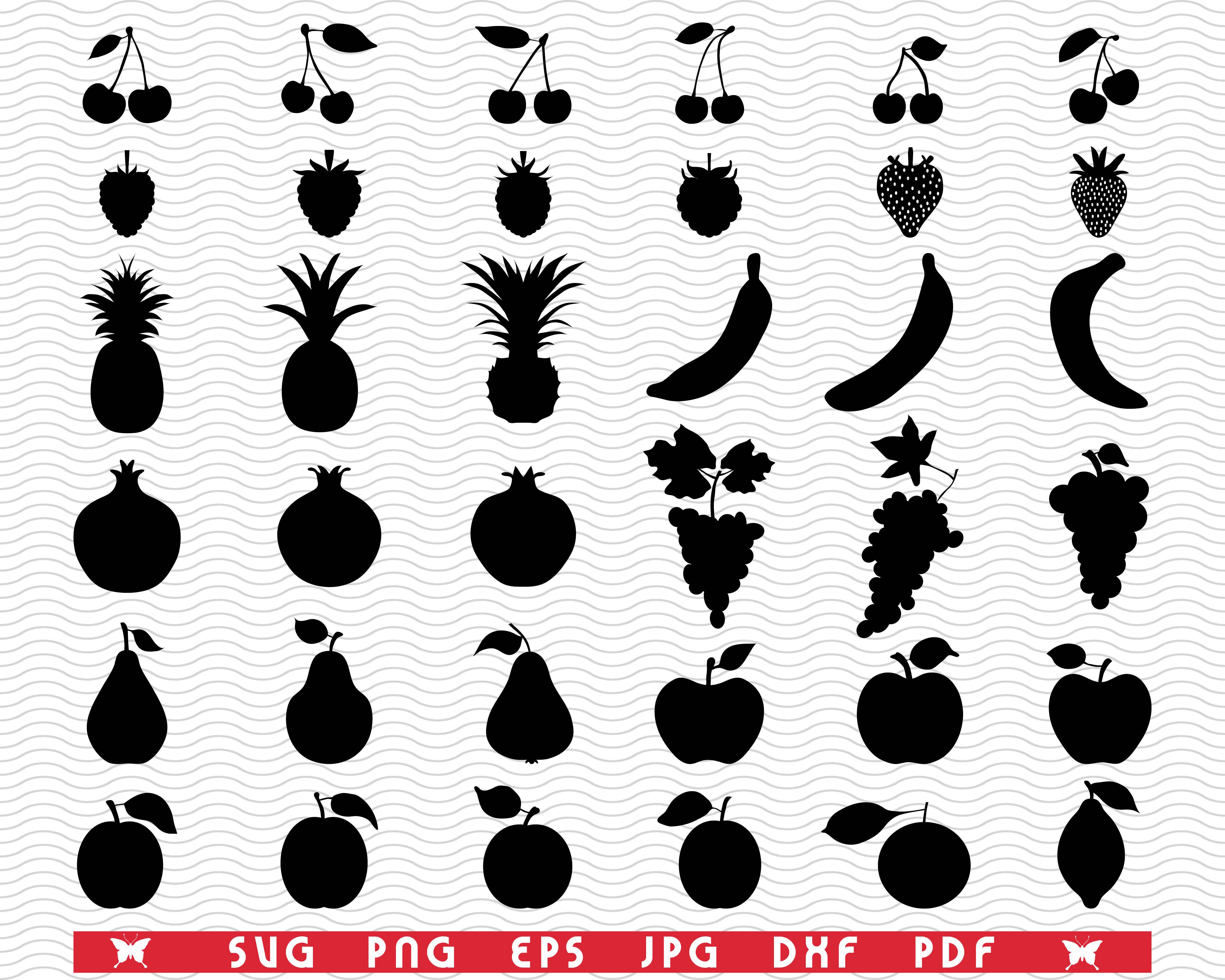 Banana Bunch Instant Digital Download Svg, Png, Dxf, and Eps Files