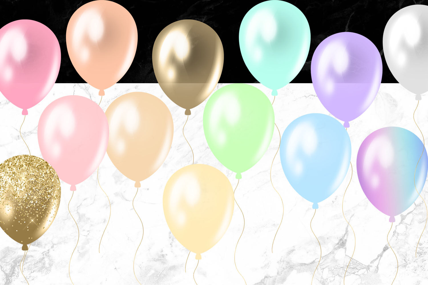 Watercolor Pastel Rainbow Balloons Clipart,baby Shower,hand  Painted,balloons Decor,free Commercial Use 