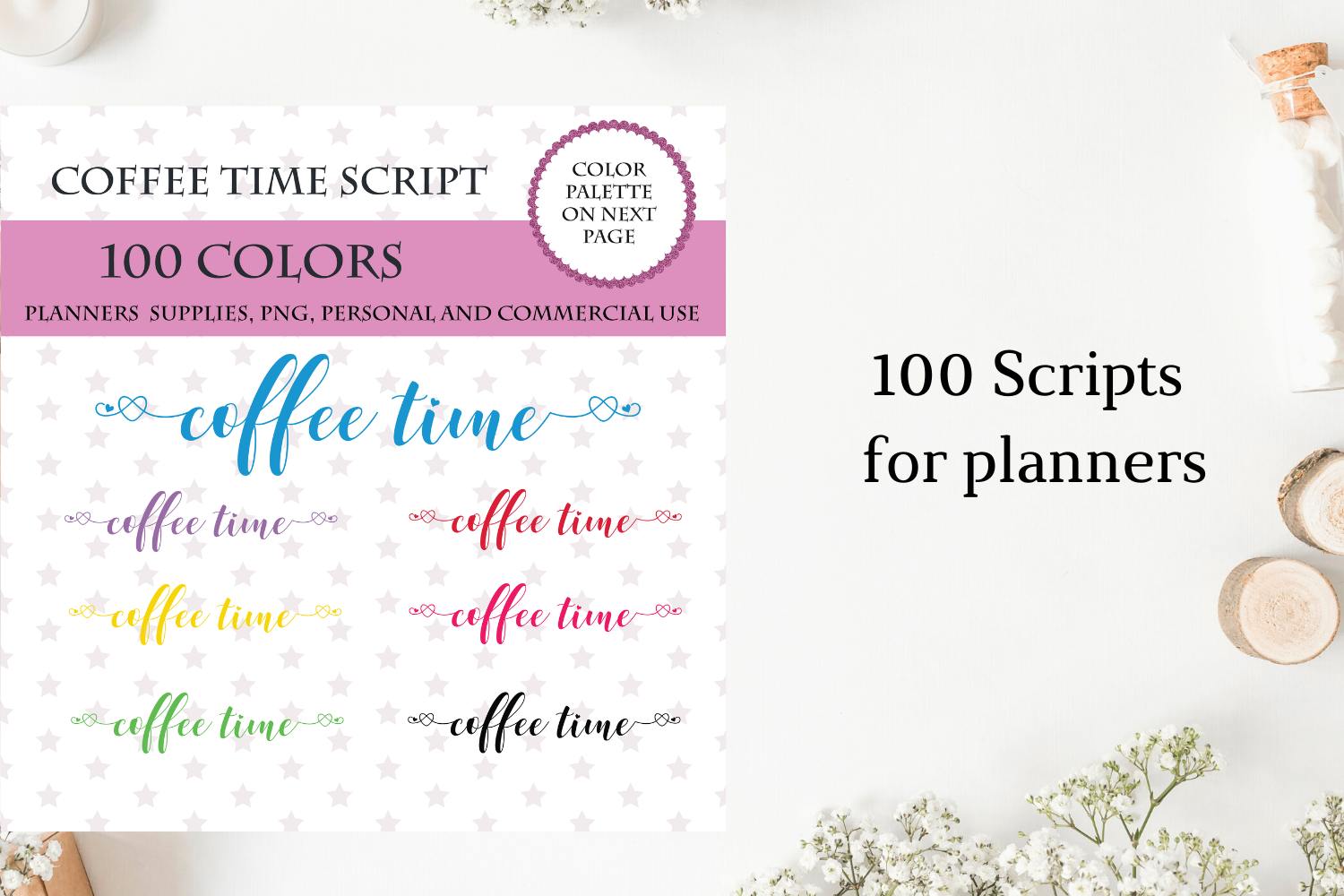 100 Coffee Time Font Clipart Coffee Sticker Clipart Coffee Sticker By Old Continent Design Thehungryjpeg Com