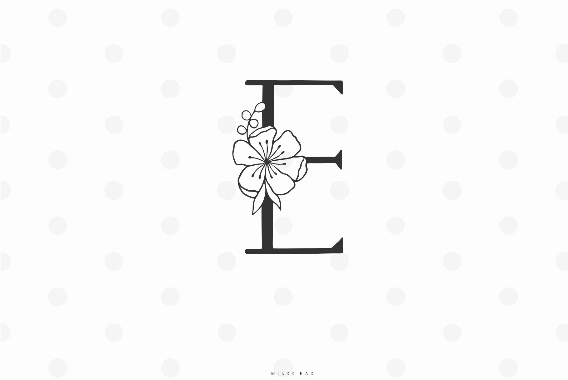 Download Floral Letter Svg Cut File By Michelekae Thehungryjpeg Com