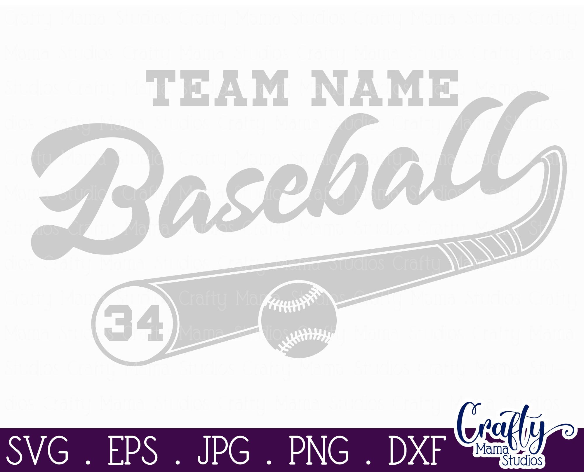 Baseball Team Banner Svg Baseball Roster Template Svg Png 