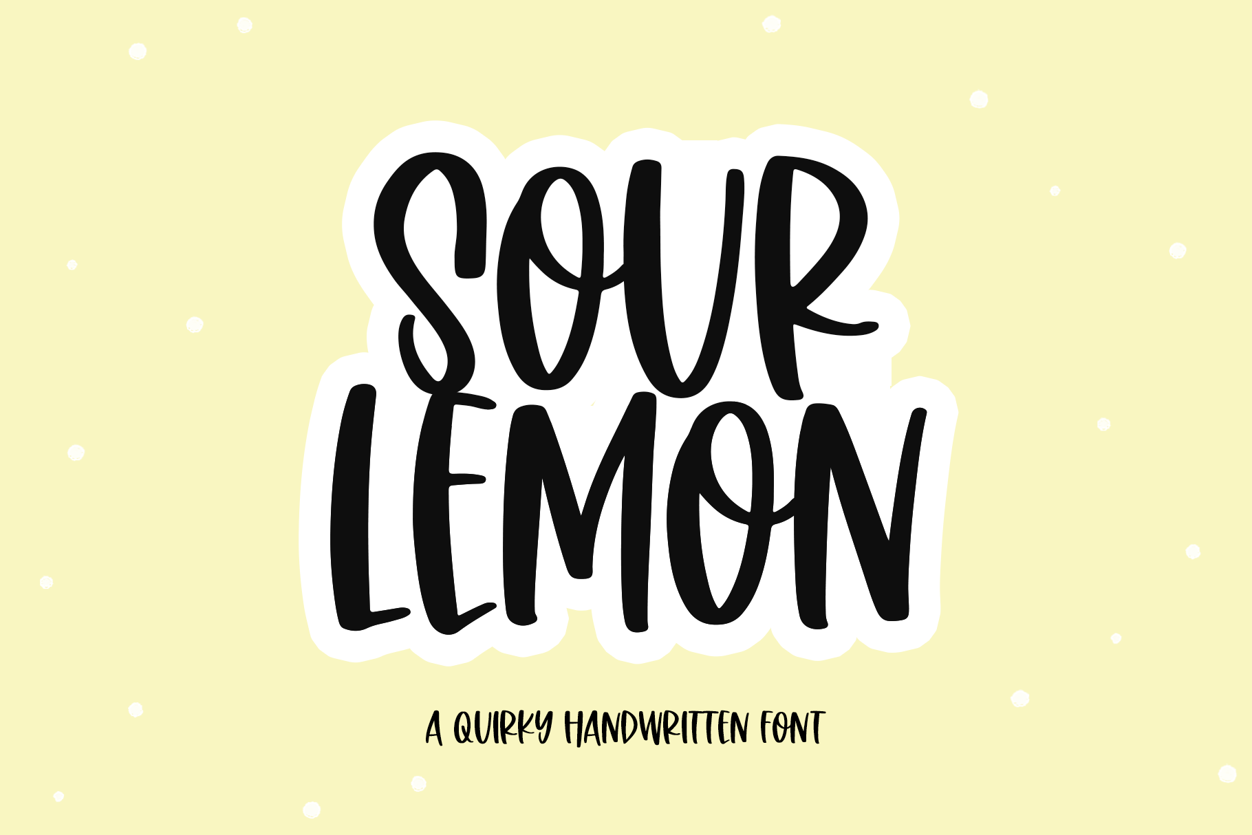 Sour Lemon Quirky Handwritten Font By Ka Designs Thehungryjpeg Com