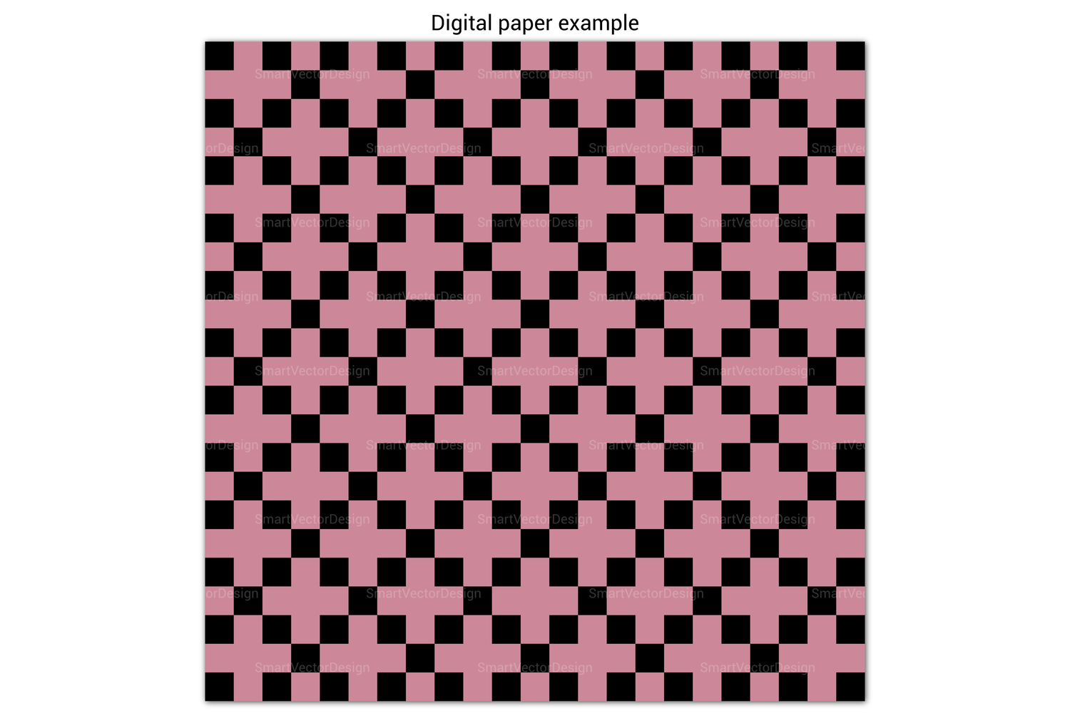 Seamless Large Checkered Pattern Paper - 250 Colors on BG By  SmartVectorDesign