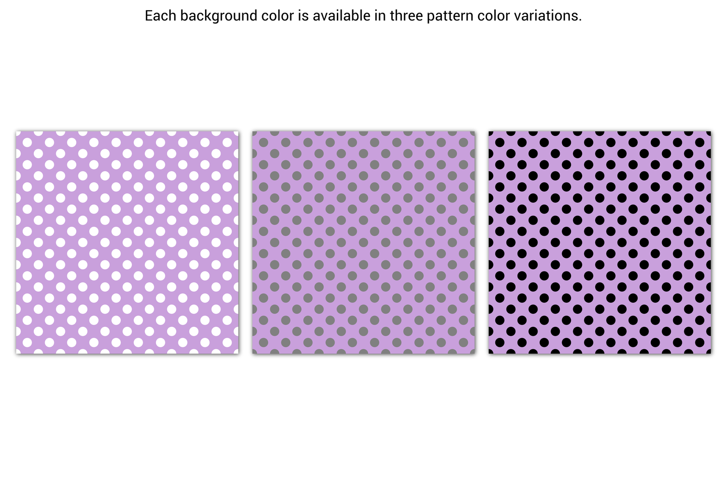 Seamless Medium Polka Dot Paper - 250 Colors with Pattern By