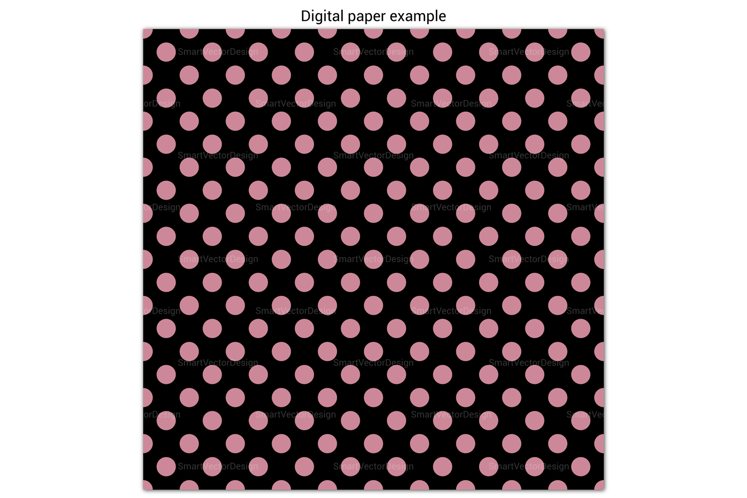 Seamless Medium Polka Dot Paper - 250 Colors with Pattern By