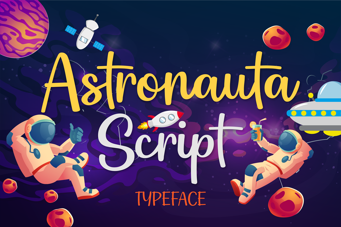 Astronauta Script By Noerhadi Thehungryjpeg Com