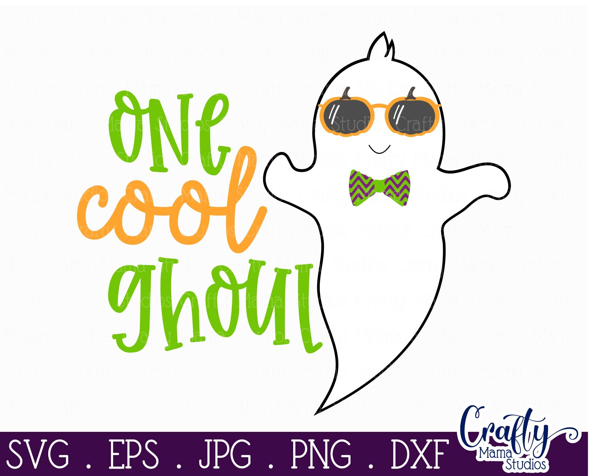 Ghost Svg, One Cool Ghoul Svg, Halloween Svg, Cool Ghost Svg By Crafty ...