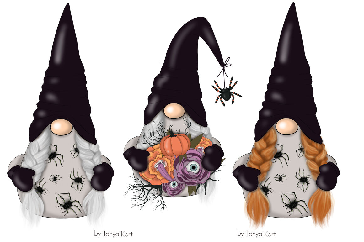 Download Free SVG Cut File - Halloween Gnome 1 clipart instant download Sub...