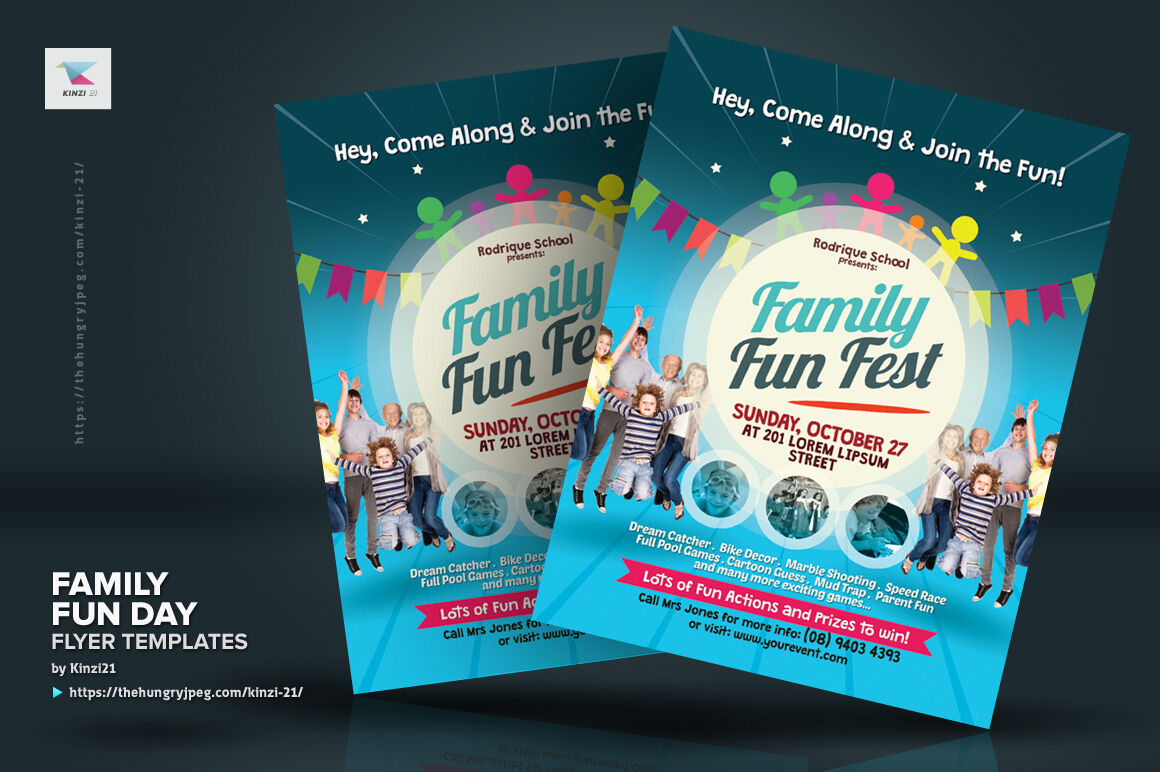 Family Day Flyer Template