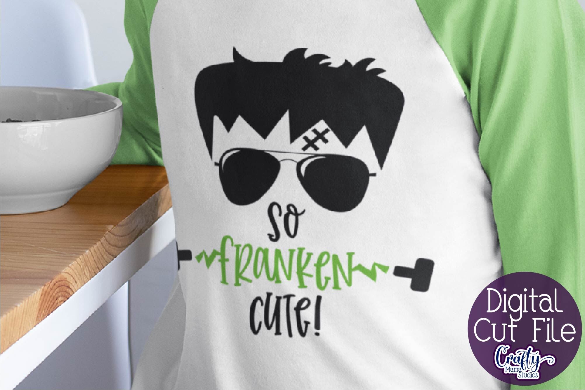 Download So Franken Cute Svg Boy Halloween Shirt Svg By Crafty Mama Studios Thehungryjpeg Com