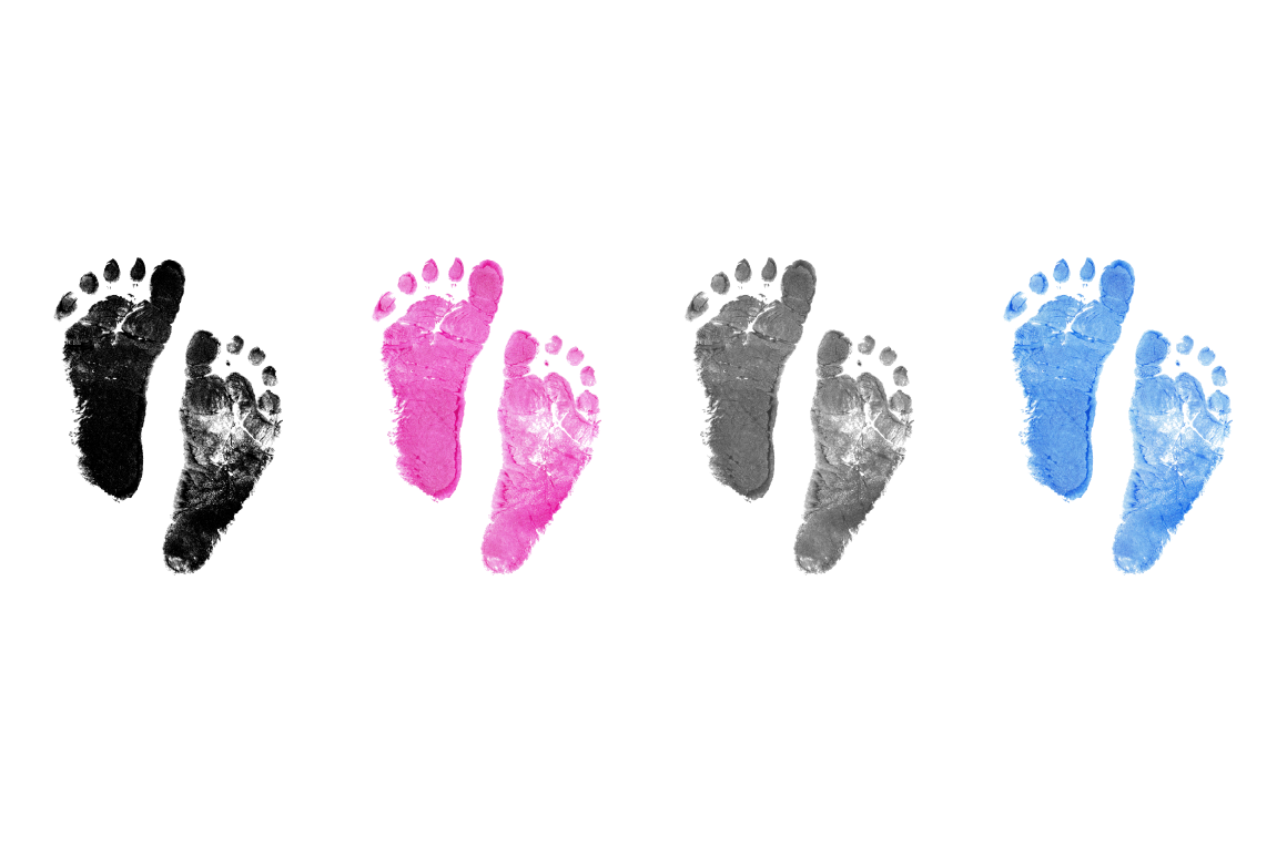 Baby Footprints By Susan Brand Design Thehungryjpeg