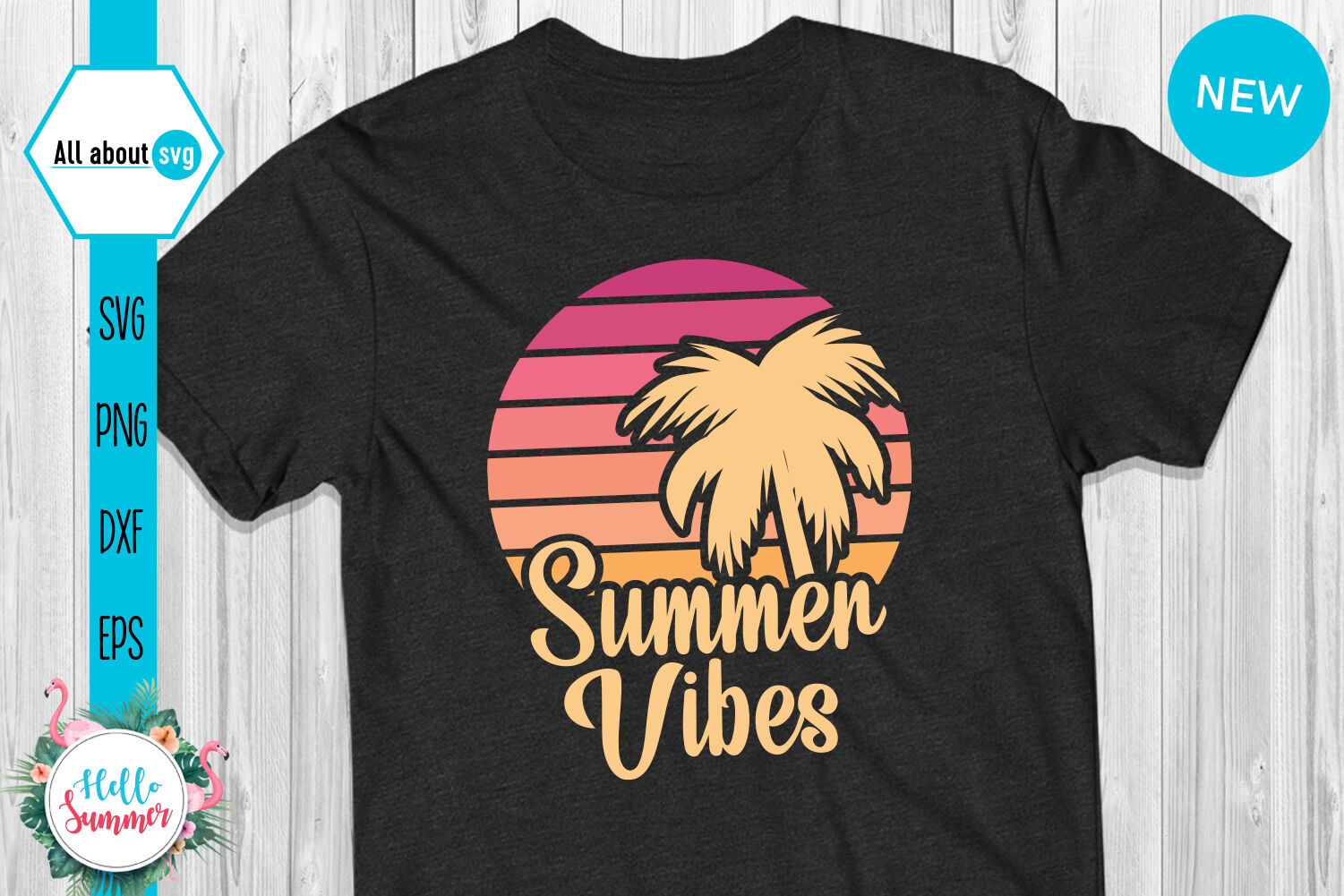 Download Summer Vibes Sunset Svg By All About Svg Thehungryjpeg Com