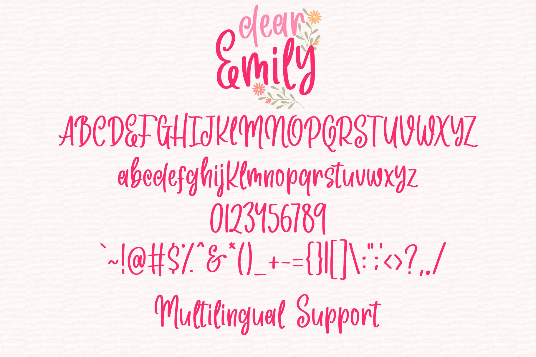 Dear Emily Cute Handwritten Font By Dmletter31 Thehungryjpeg Com