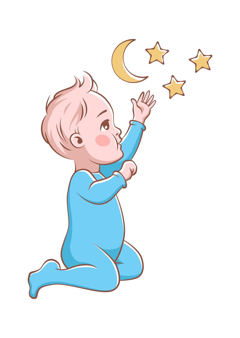 Cute baby boy playing. Happy child in blue diaper vector cartoon chara By  YummyBuum | TheHungryJPEG