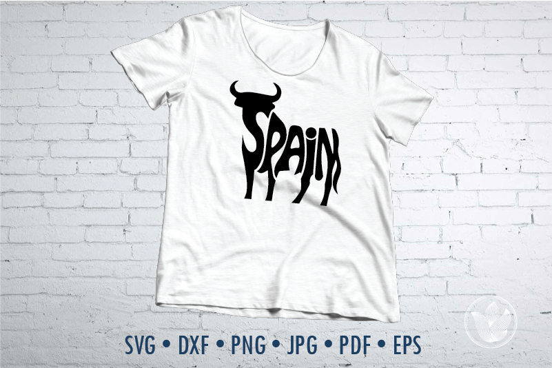 Download Art Collectibles Clip Art Spain Bull Jpg Shirt Design Diy Gift Eps Spain Word Art Design Png Dxf Spain Words In Bull Shape Svg Spain Love Pdf