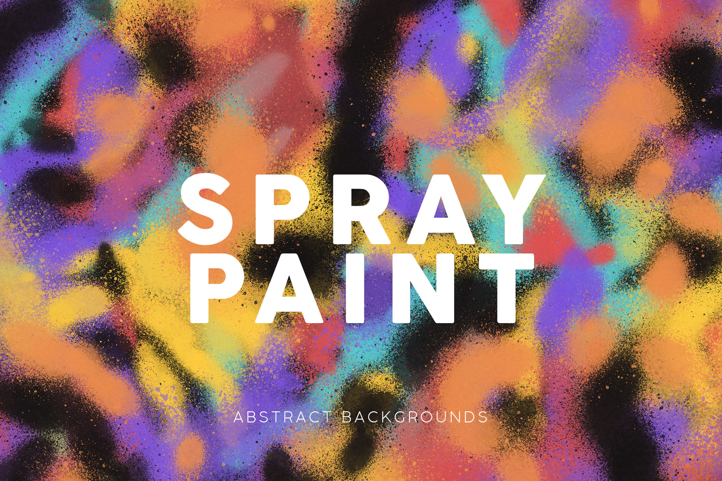 Spray Paint Abstract Backgrounds 2 By ArtistMef | TheHungryJPEG.com