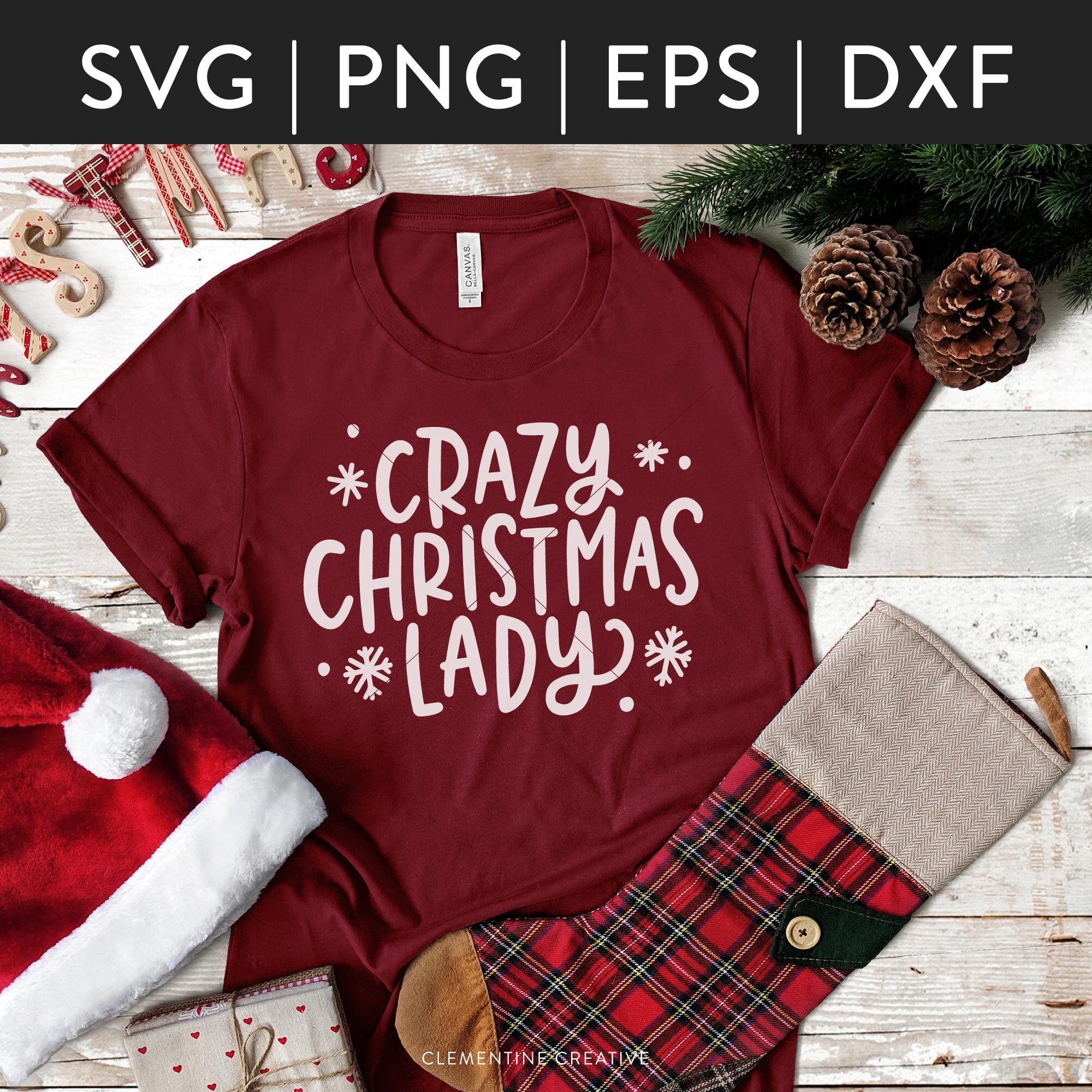 Download Funny Christmas SVG | Crazy Christmas Lady SVG | Holiday ...