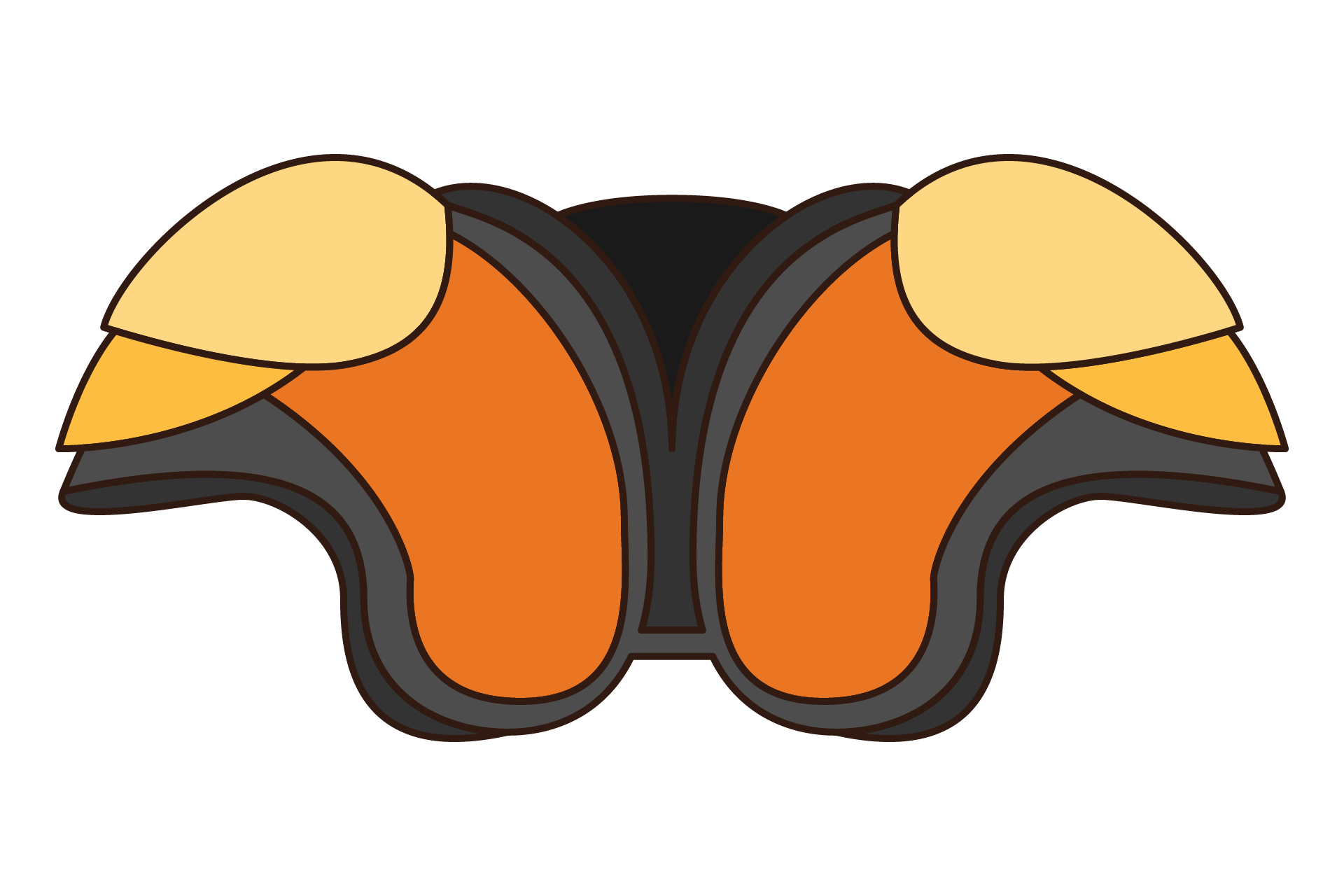 NFL Football Shoulder Pads By Studio Isamu TheHungryJPEG