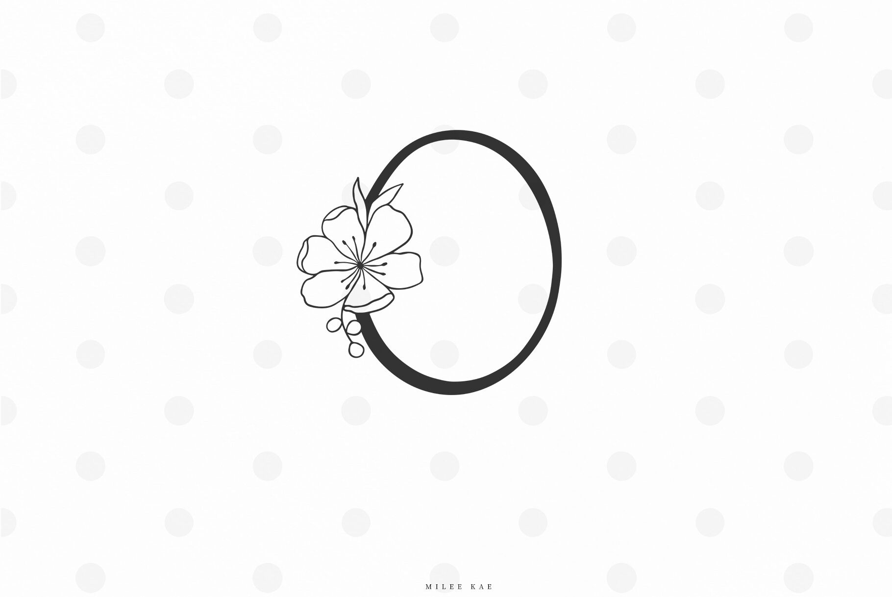 Floral Letter Svg Cut File By Mileekae Thehungryjpeg Com