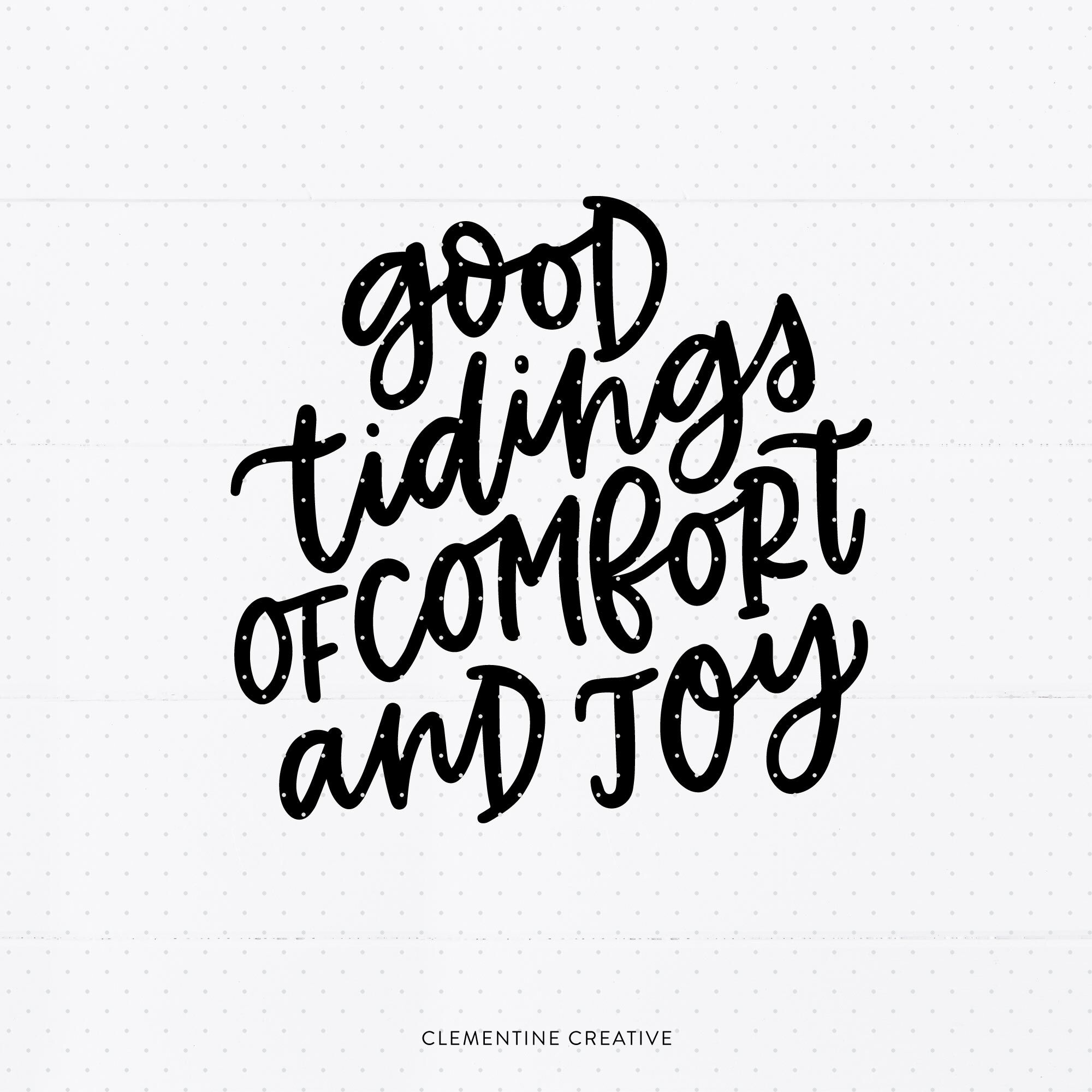 Download Christmas Quote Svg Design Comfort And Joy Svg Christmas Saying Sv By Clementine Creative Thehungryjpeg Com
