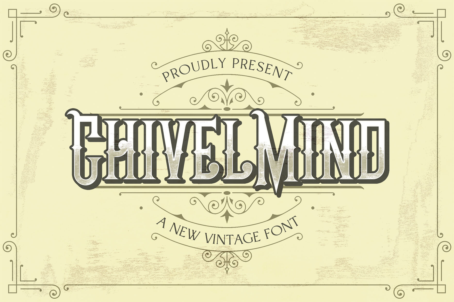 Chivel Mind Vintage Font By Stringlabs Thehungryjpeg Com