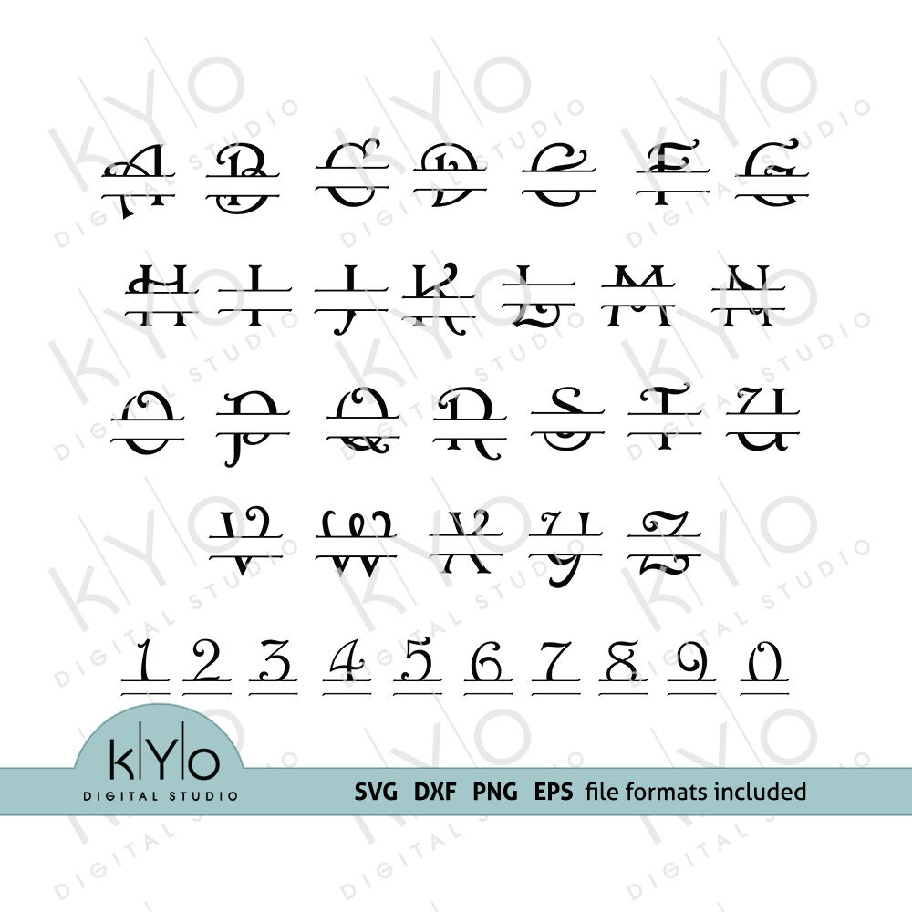 Download Split Monogram Fonts Svg Bundle By Kyo Digital Studio Thehungryjpeg Com