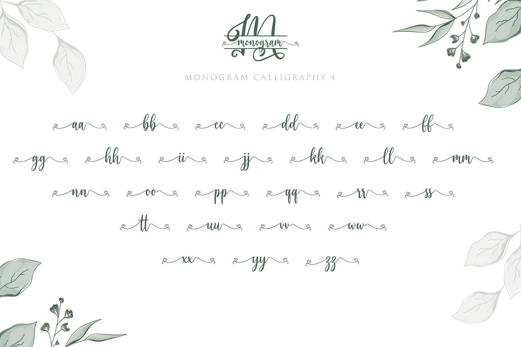Monogram Calligraphy By Nirmana Visual Thehungryjpeg Com
