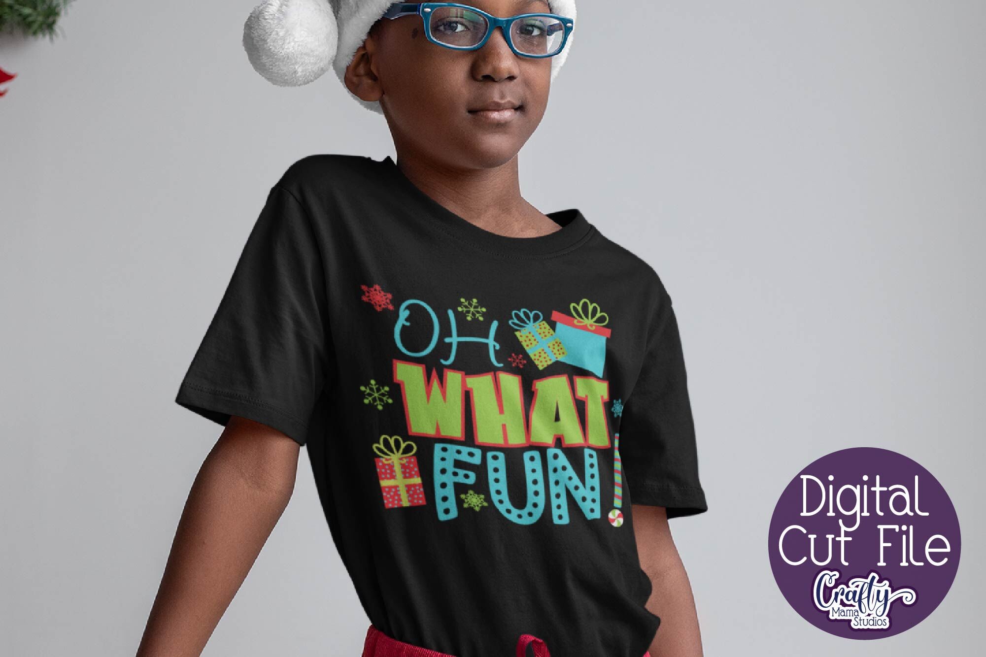 Oh What Fun Svg, Christmas Svg, Kid's Christmas Quote Svg By Crafty