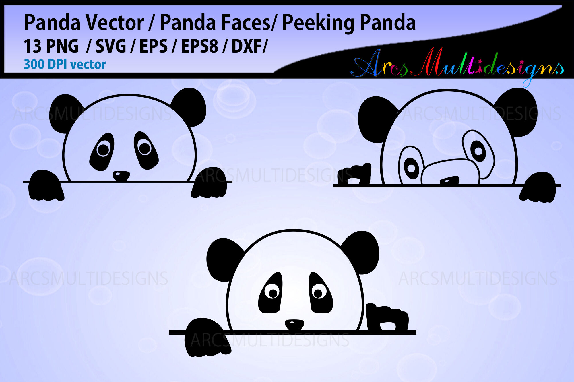 Download Panda Face Svg Bundle By Arcsmultidesignsshop Thehungryjpeg Com