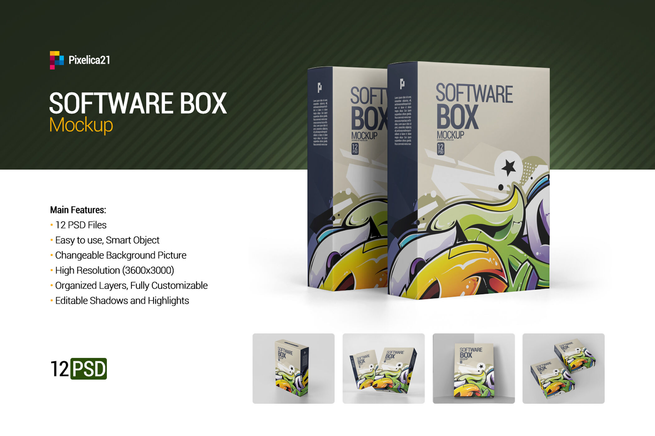 Download Software Box Psd Mockup Yellowimages