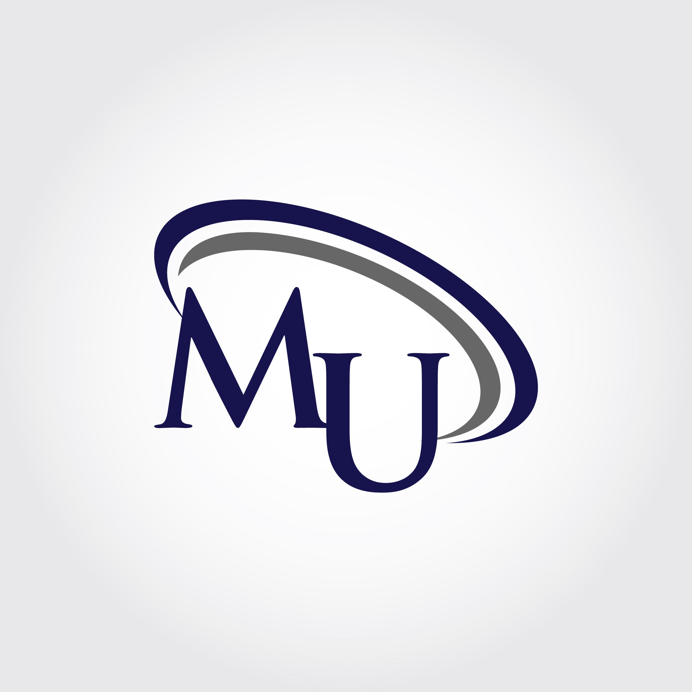 Monogram Mu Logo Design By Vectorseller Thehungryjpeg Com