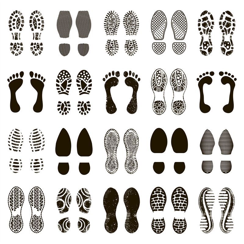 sneaker footprints
