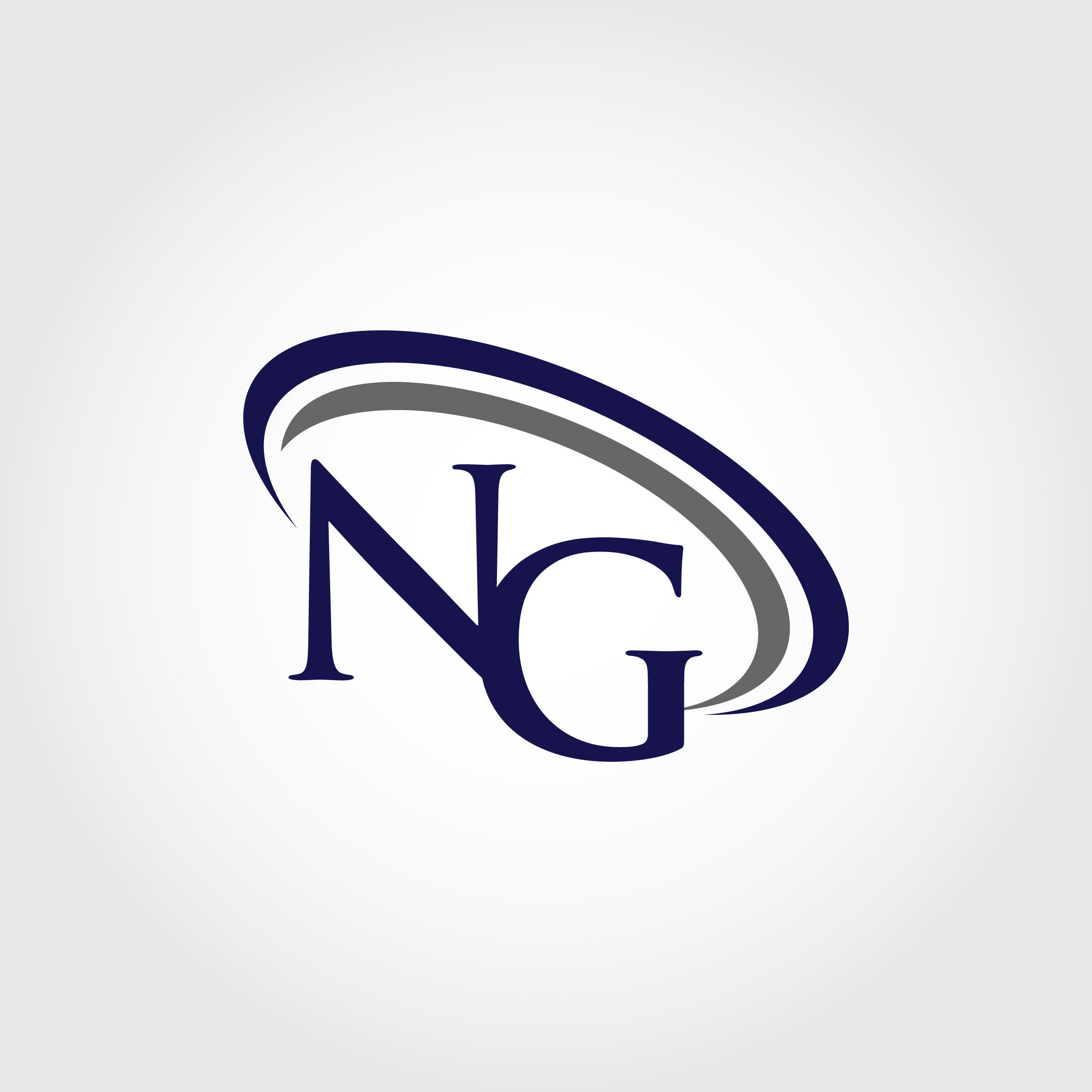 Monogram NG Logo Design By Vectorseller | TheHungryJPEG.com