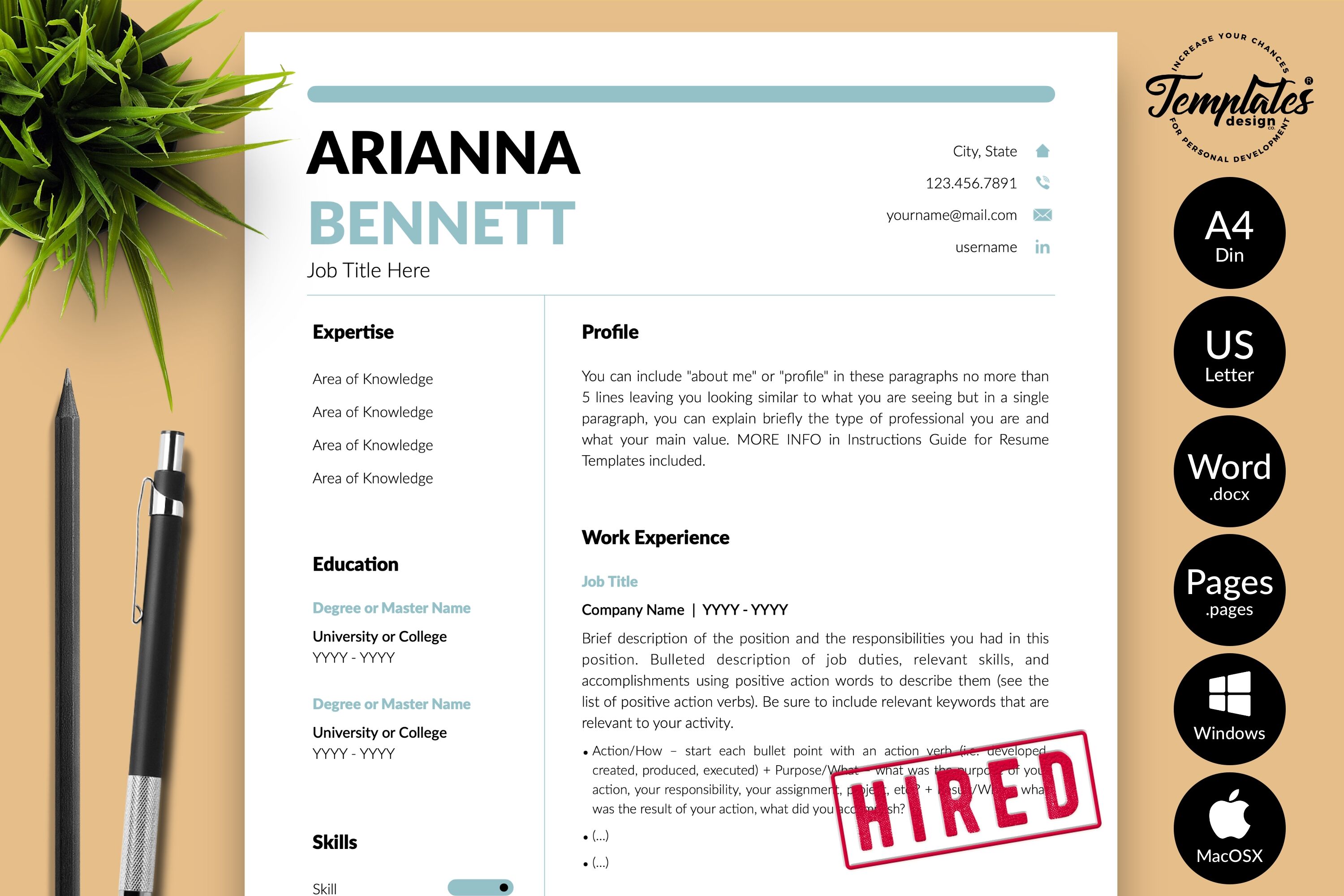 Simple Resume Sample / Simple Resume / Resume format pick the right