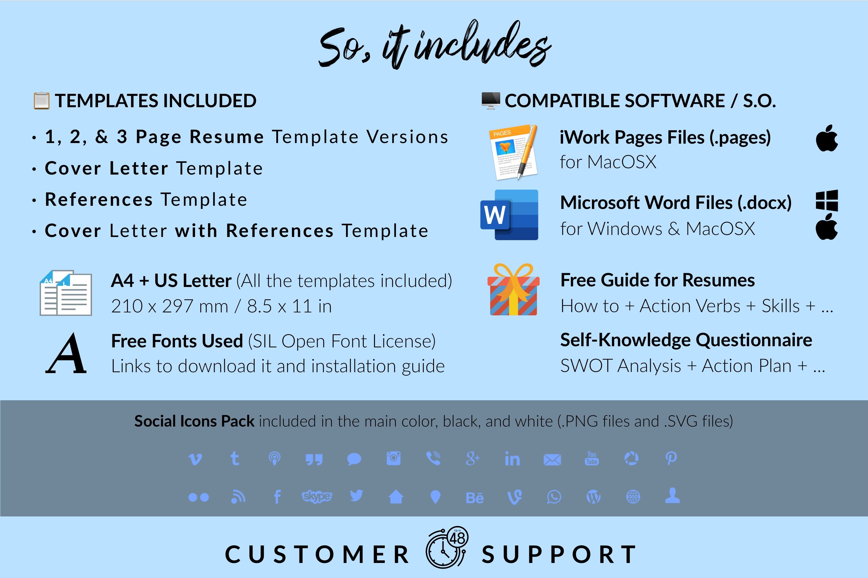 Simple Resume Template for Microsoft Word & Apple Pages Stella Within Simple Resume Template Microsoft Word